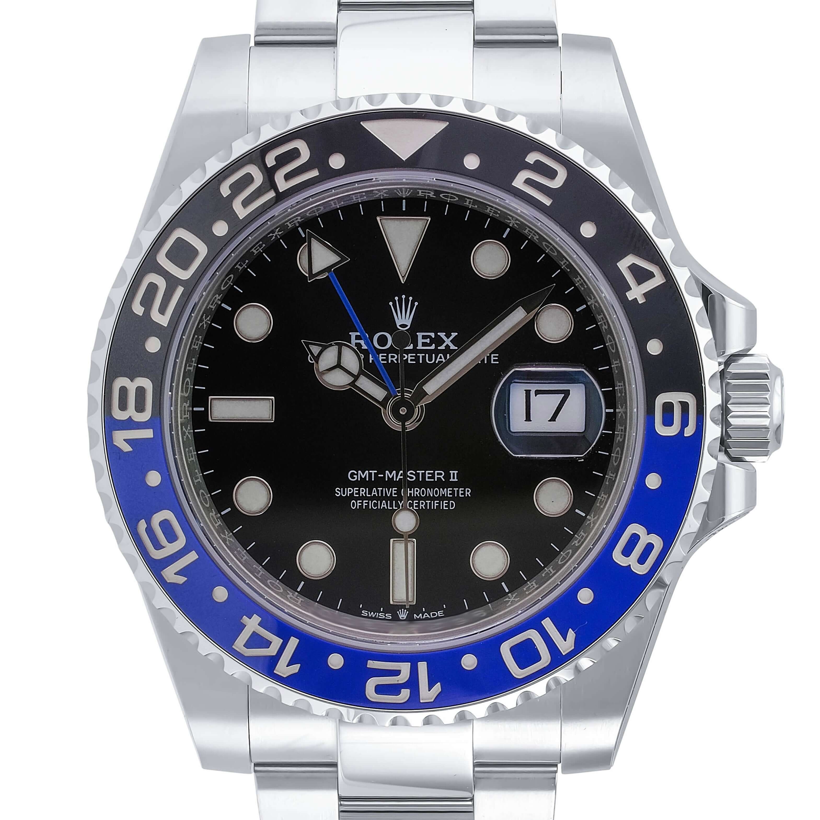 Rolex GMT-Master II "Batman" Oyster Band 126710 - luxuriantconcierge