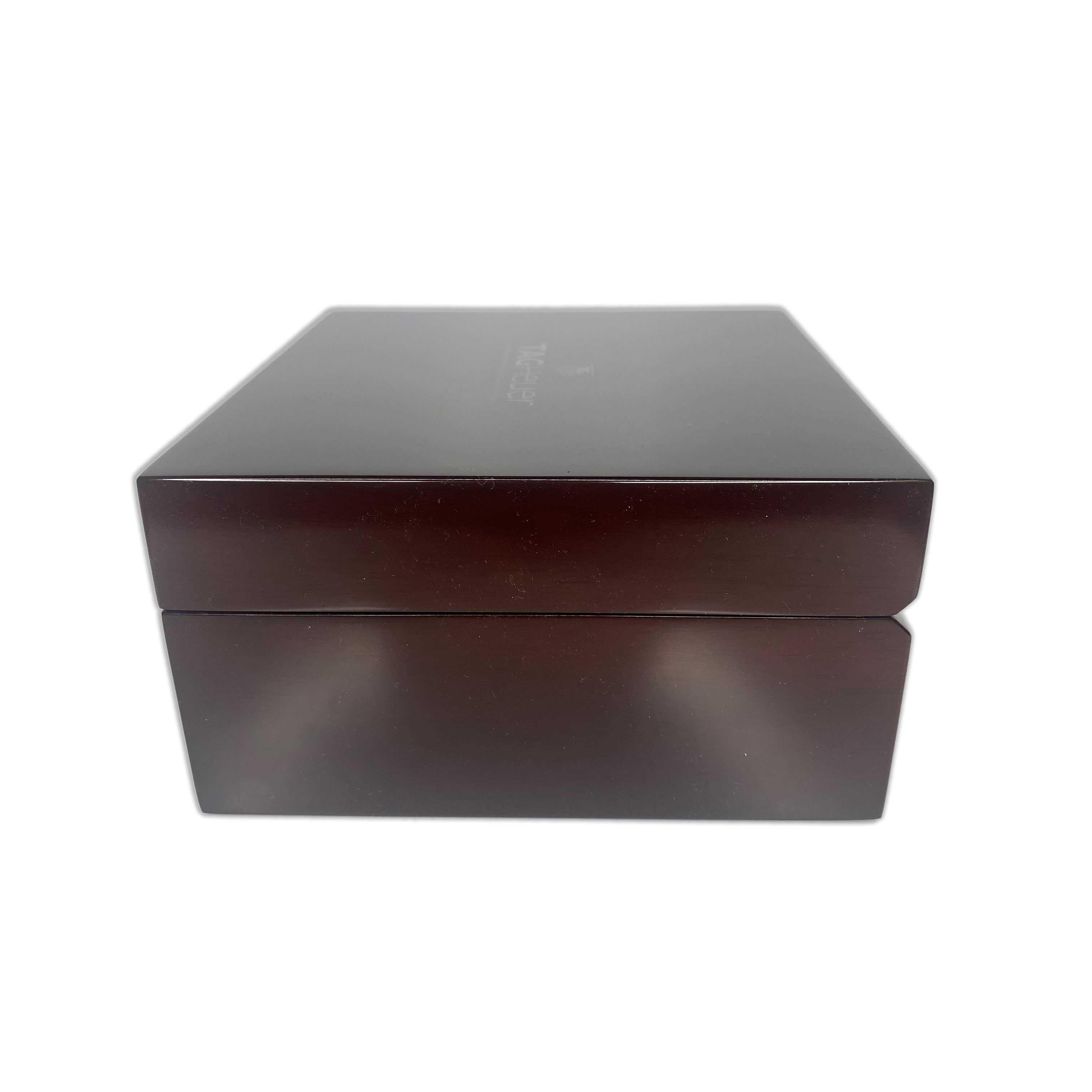 Original Tag Heuer Wood Watch Box w/ Booklets and booklet wallet - LIKE NEW - luxuriantconcierge