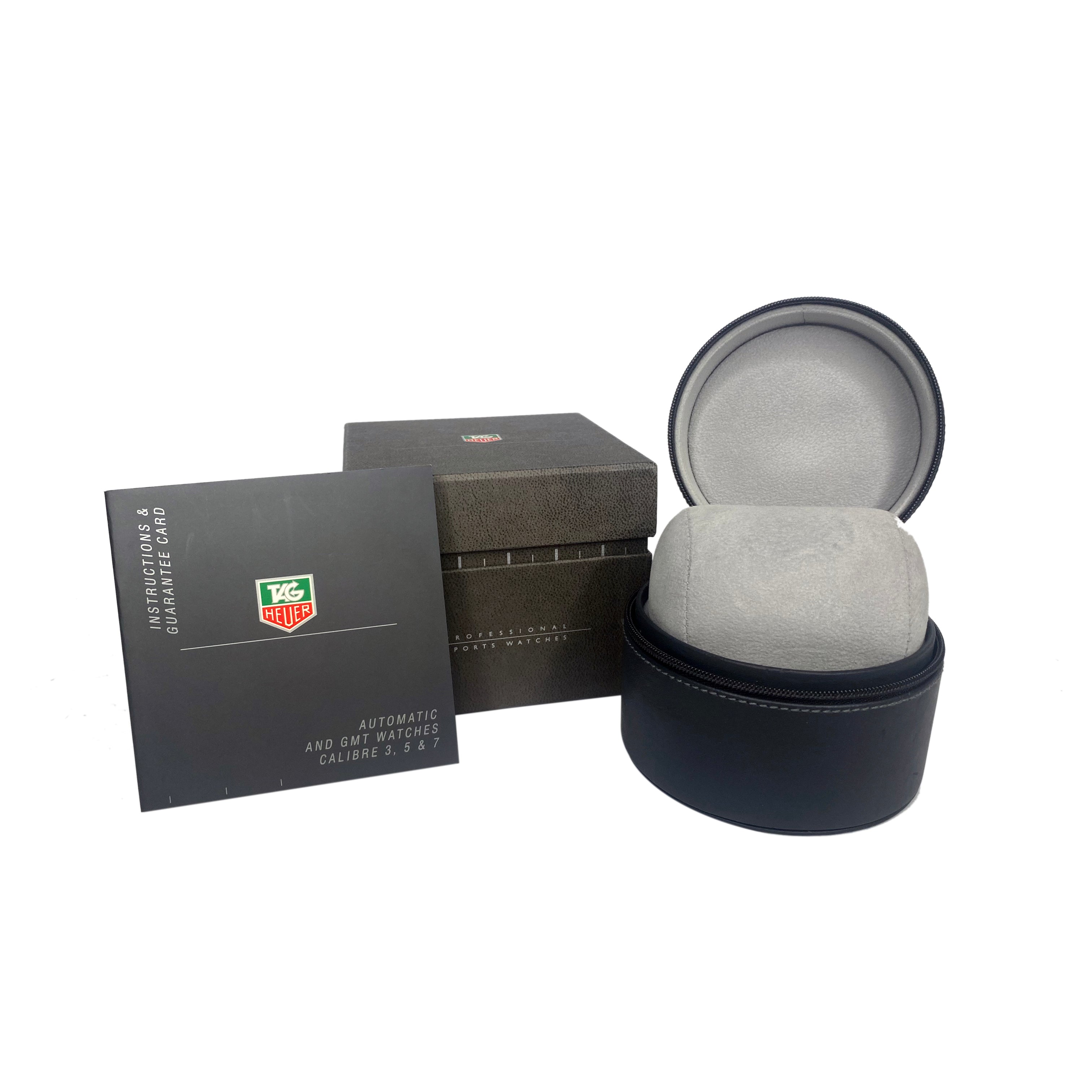 Small Tag Heuer Watch Case and Box with Booklet - luxuriantconcierge