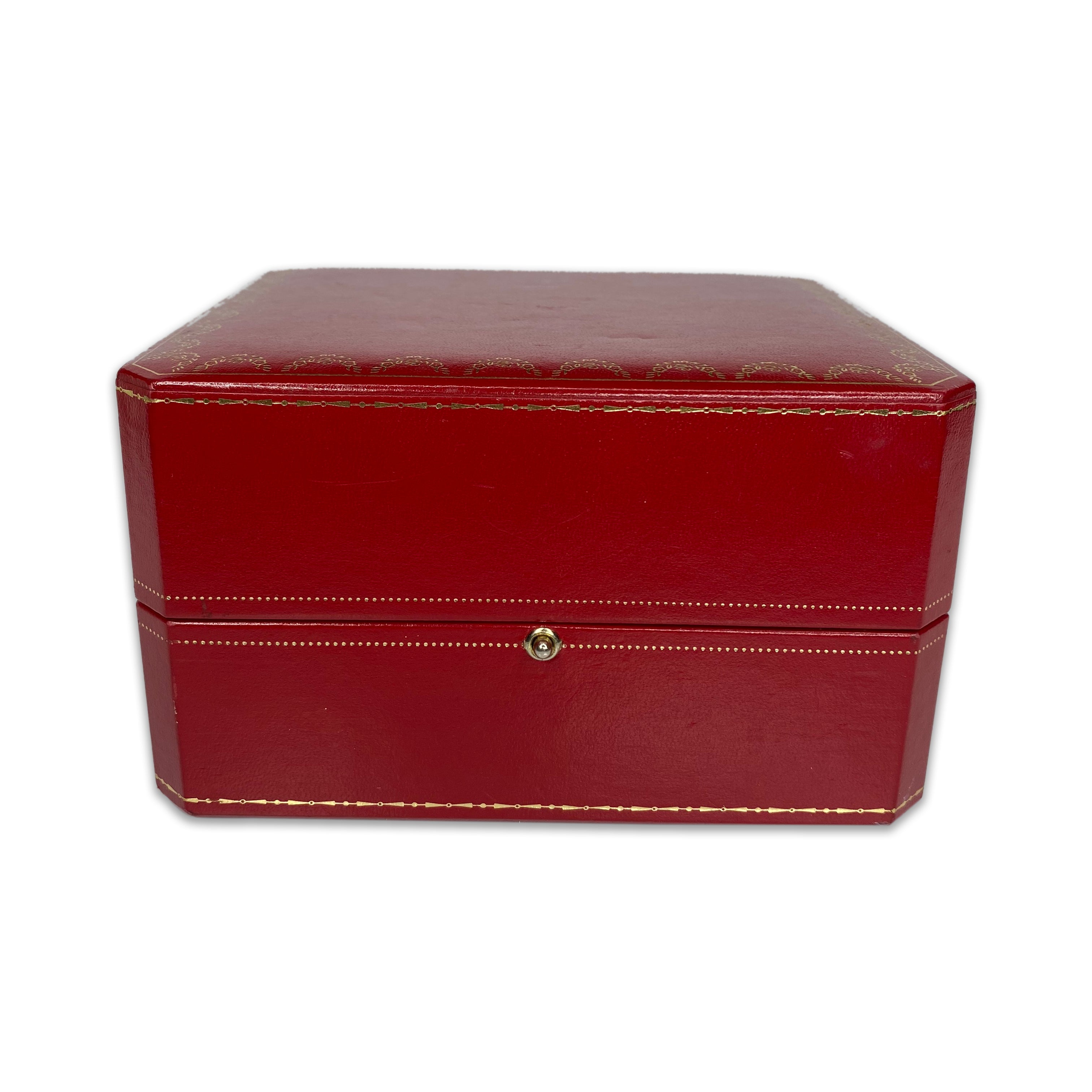 Cartier Red Watch Box with Outer Box and Booklet - luxuriantconcierge