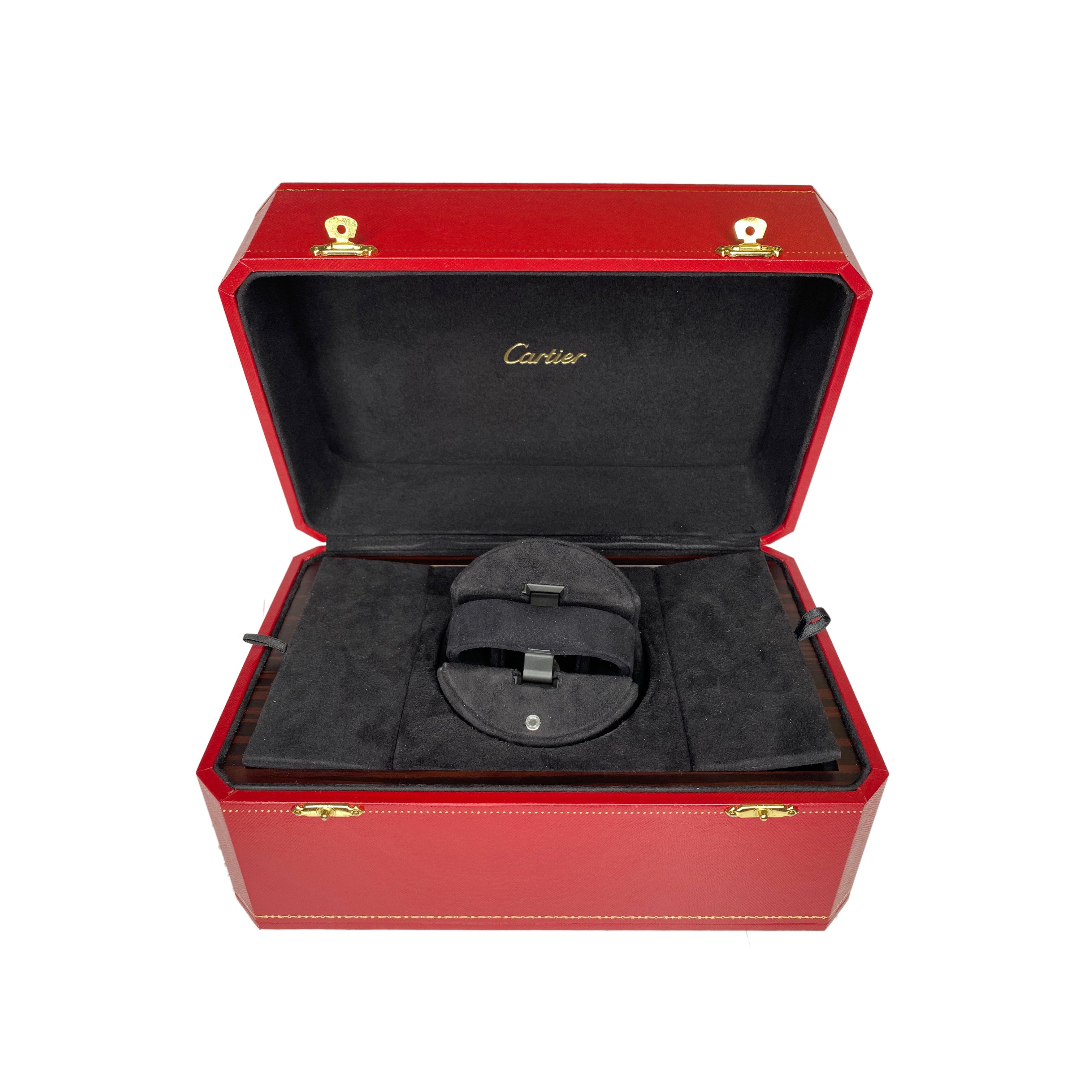 Original Vintage Cartier Watch Winder Box with Loop and Booklet - luxuriantconcierge