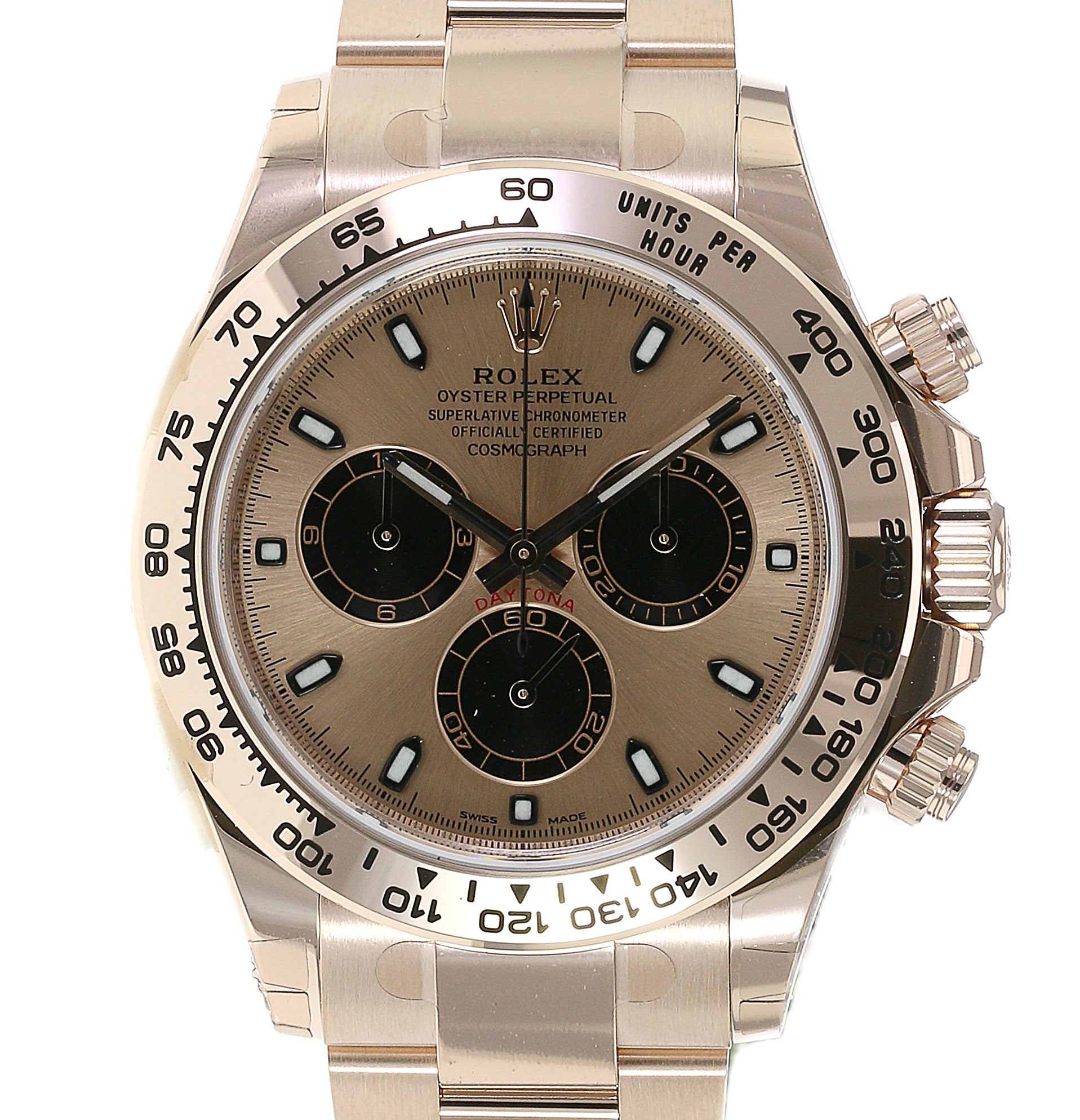 Rolex Daytona Pink Dial Oyster Band 116505 - luxuriantconcierge