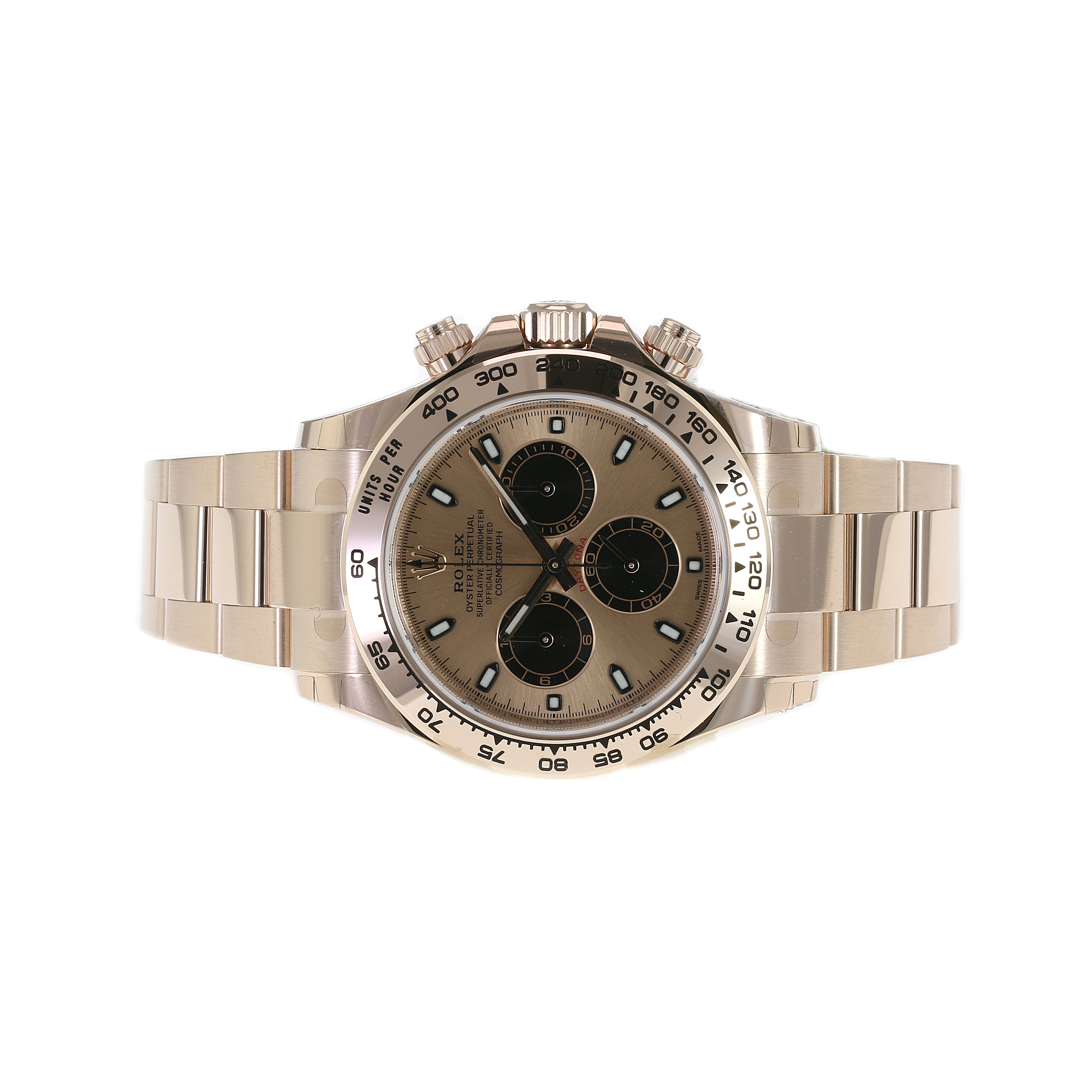 Rolex Daytona Pink Dial Oyster Band 116505 - luxuriantconcierge