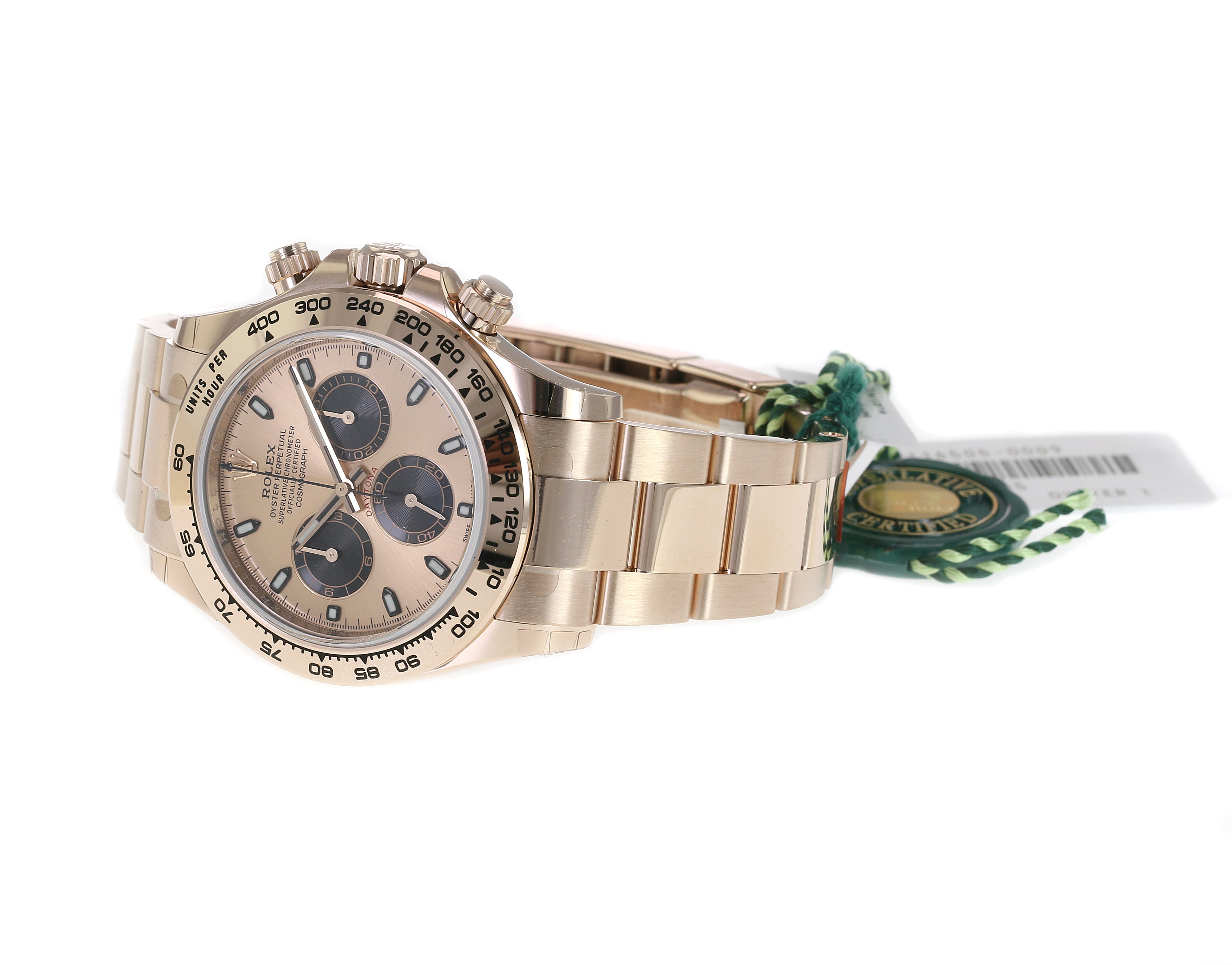 Rolex Daytona Pink Dial Oyster Band 116505 - luxuriantconcierge