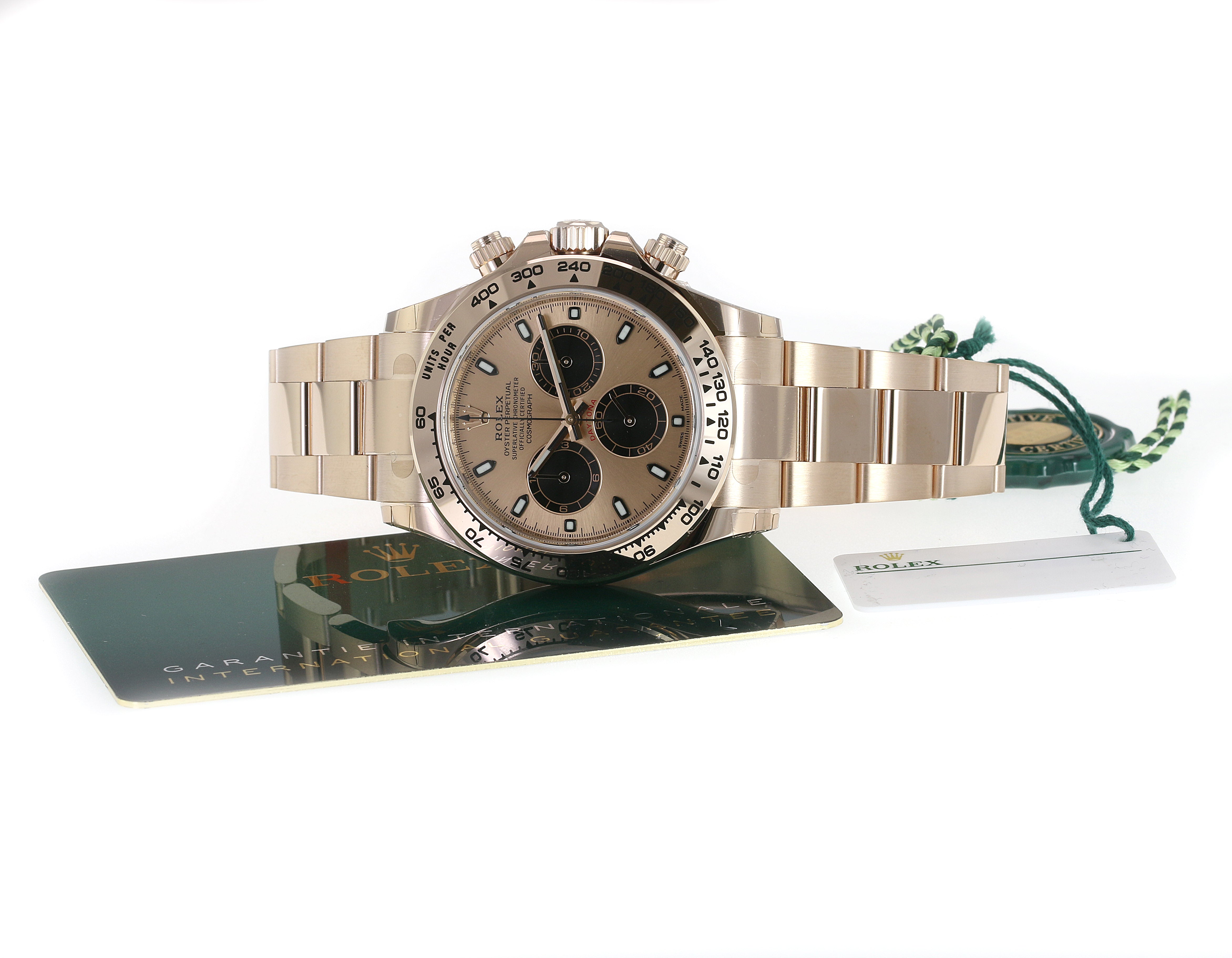 Rolex Daytona Pink Dial Oyster Band 116505 - luxuriantconcierge