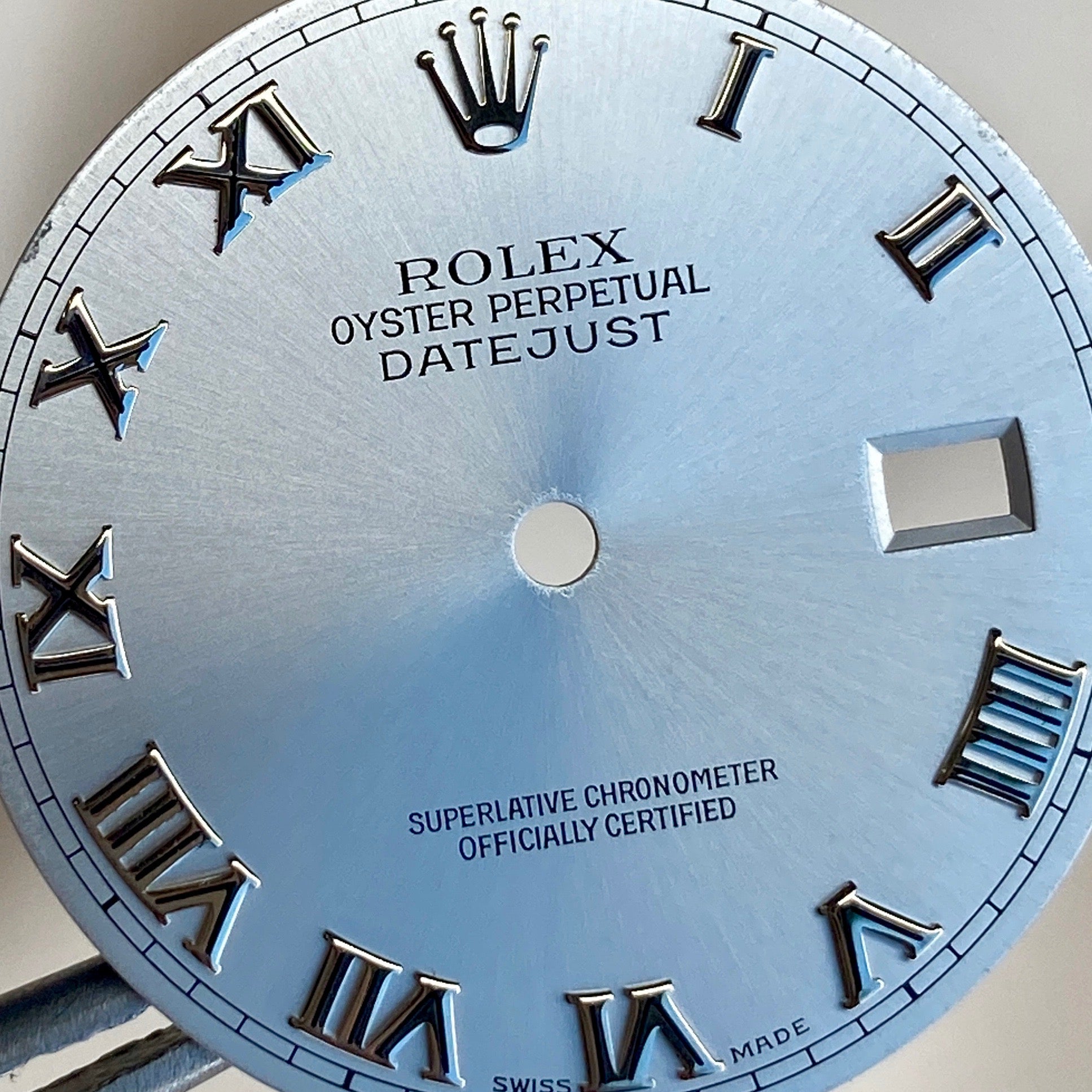 Rolex Datejust Silver Roman Numeral Dial - luxuriantconcierge