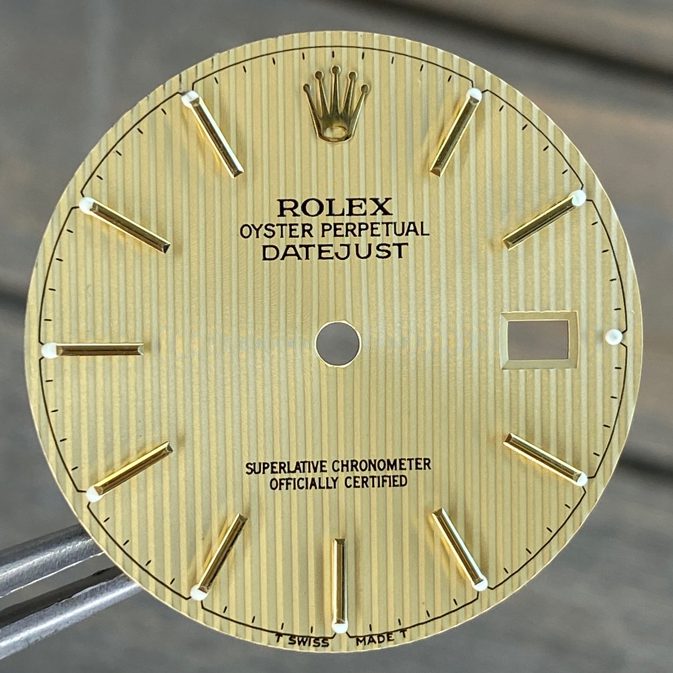 Rolex Datejust Champagne Tapestry Index Dial - luxuriantconcierge