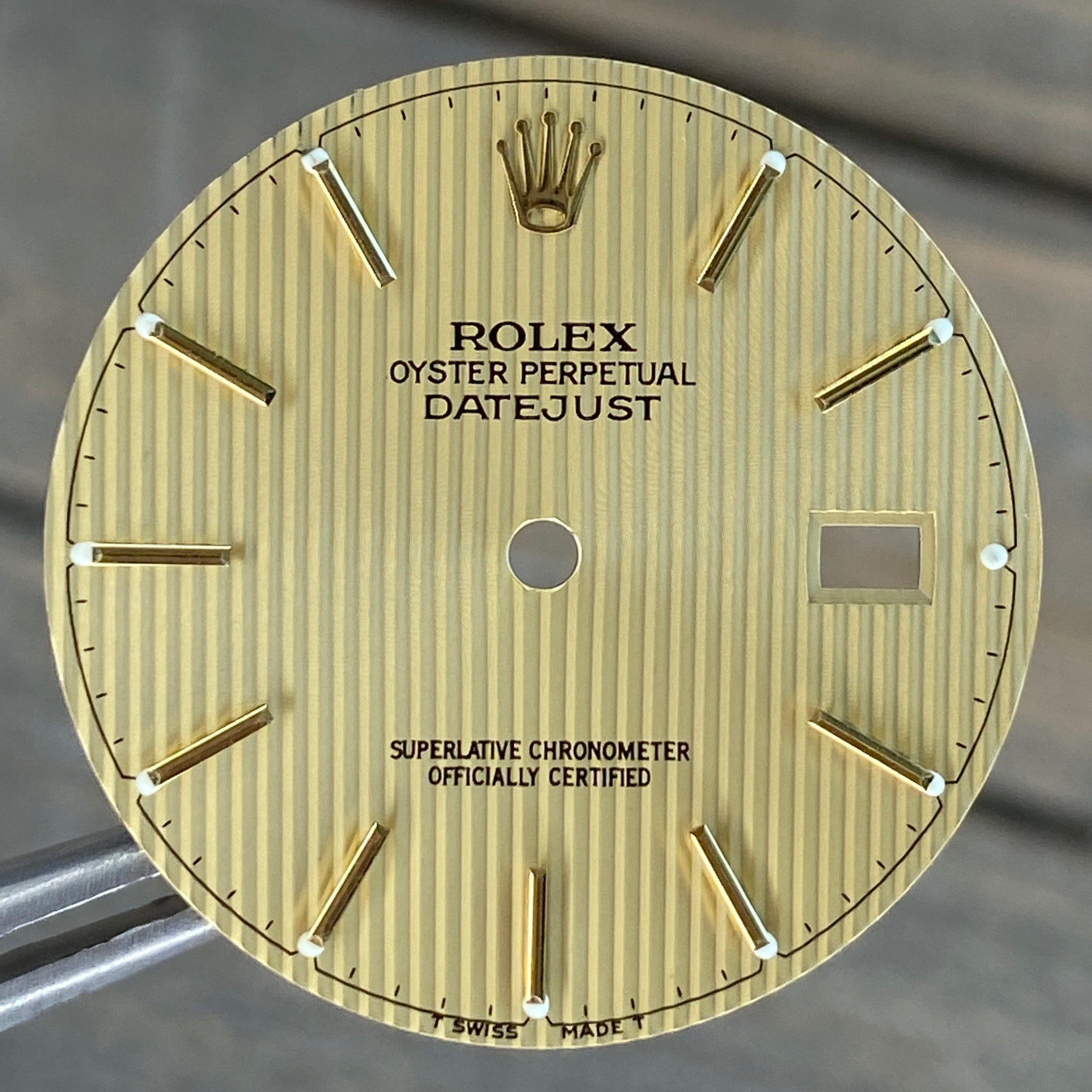Rolex Datejust Champagne Tapestry Index Dial - luxuriantconcierge