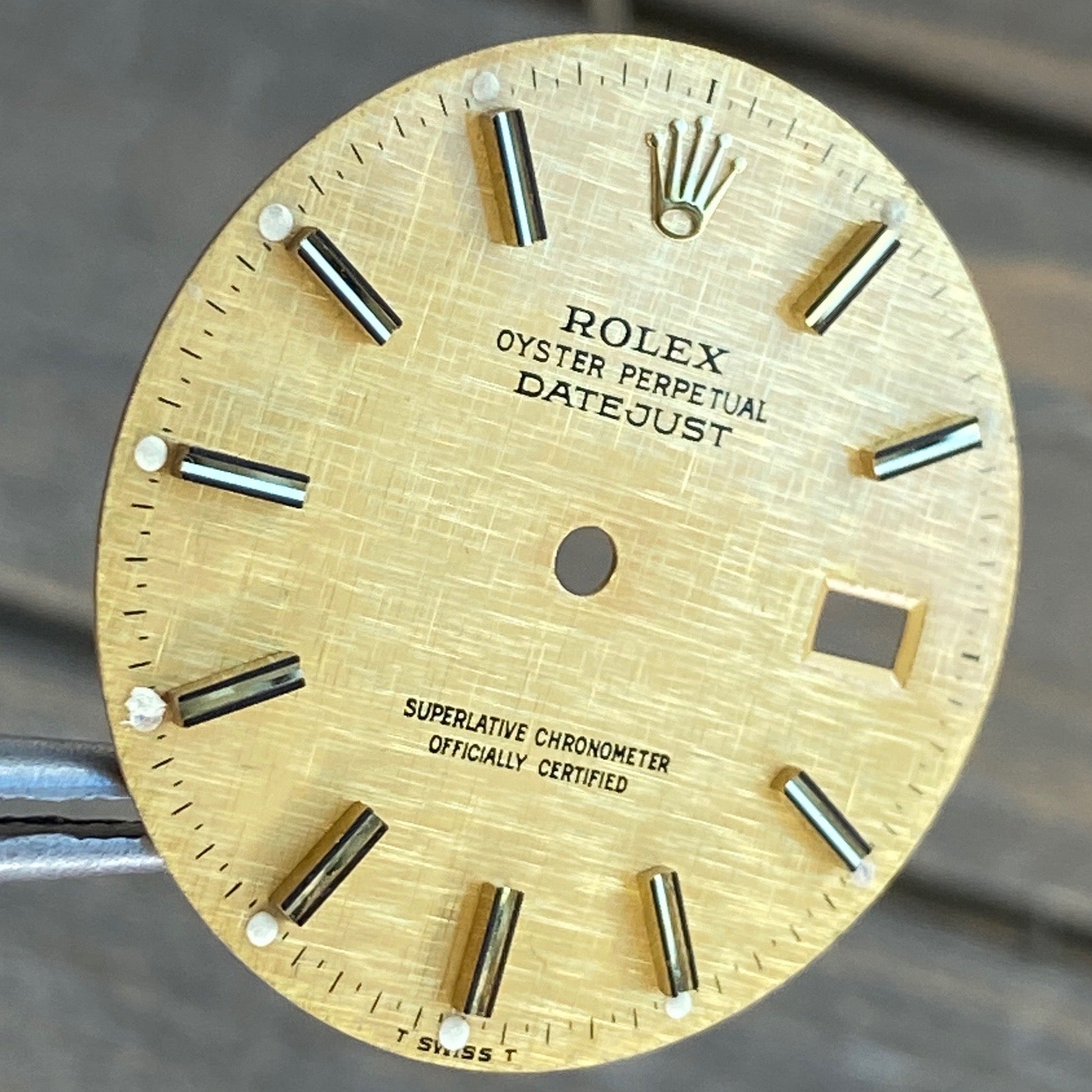 Rolex Datejust Champagne Linen Index "Fat Boy" Dial - luxuriantconcierge