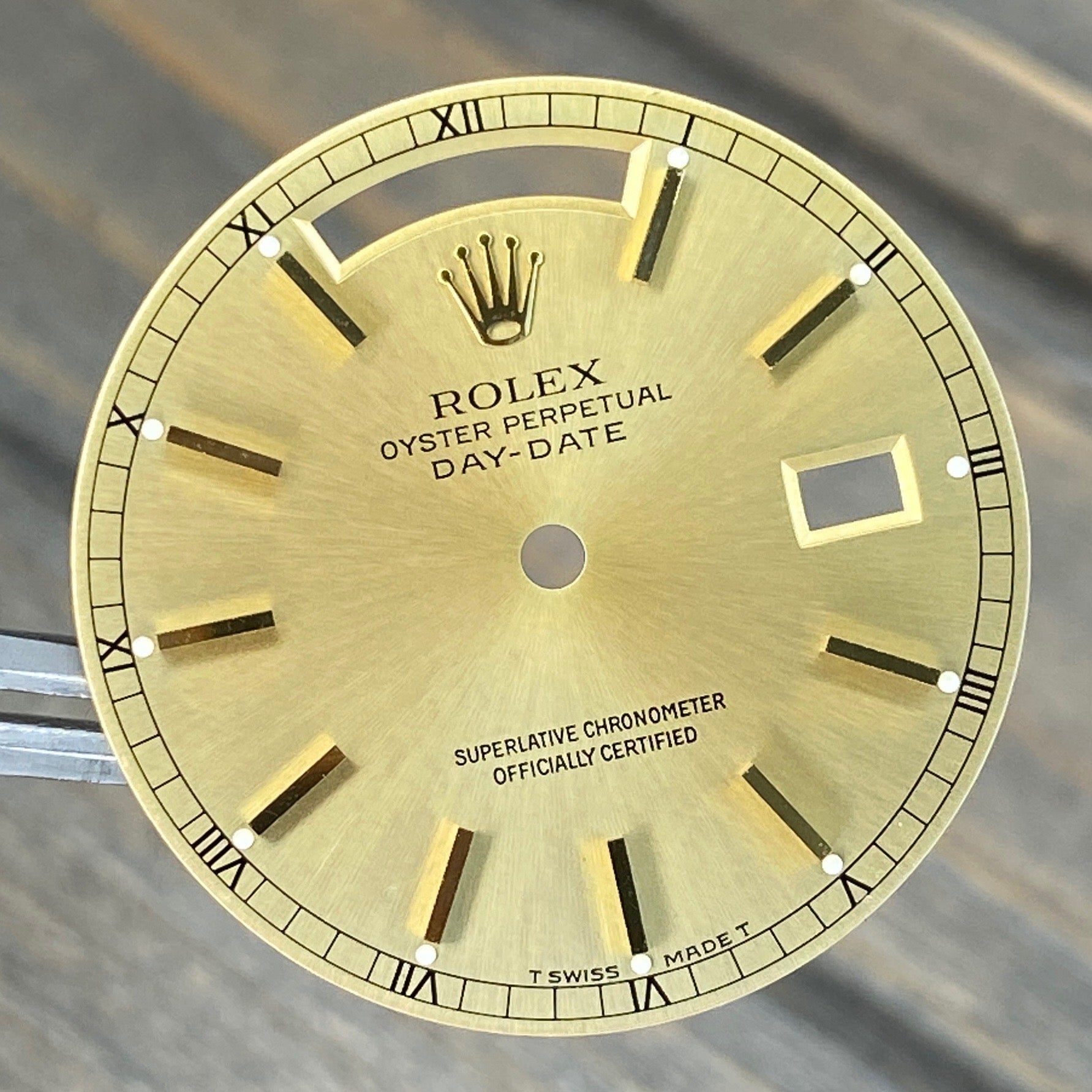 Rolex Day-Date Champagne Index Dial with Roman Track - luxuriantconcierge