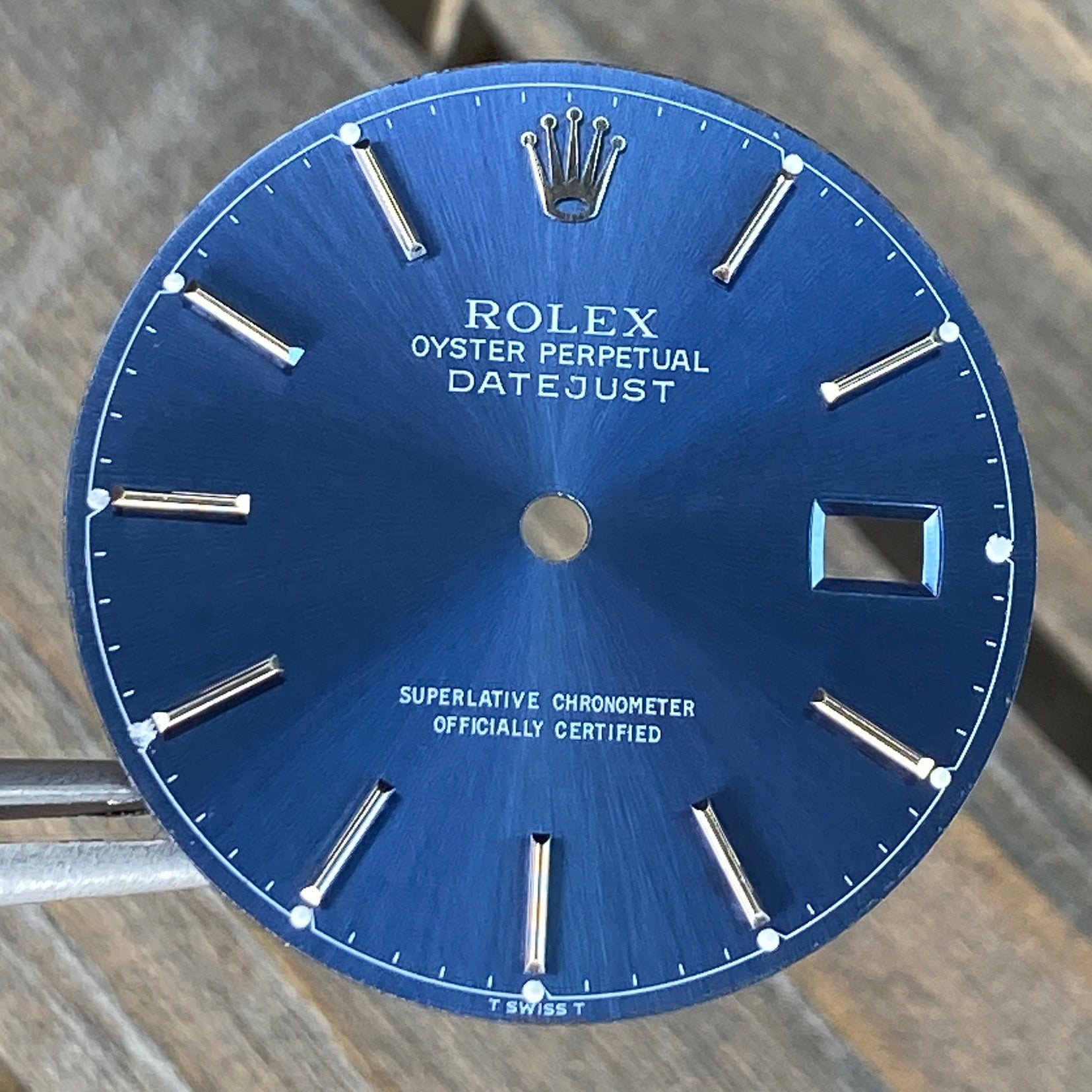 Rolex Rare Datejust Blue Index Dial - luxuriantconcierge