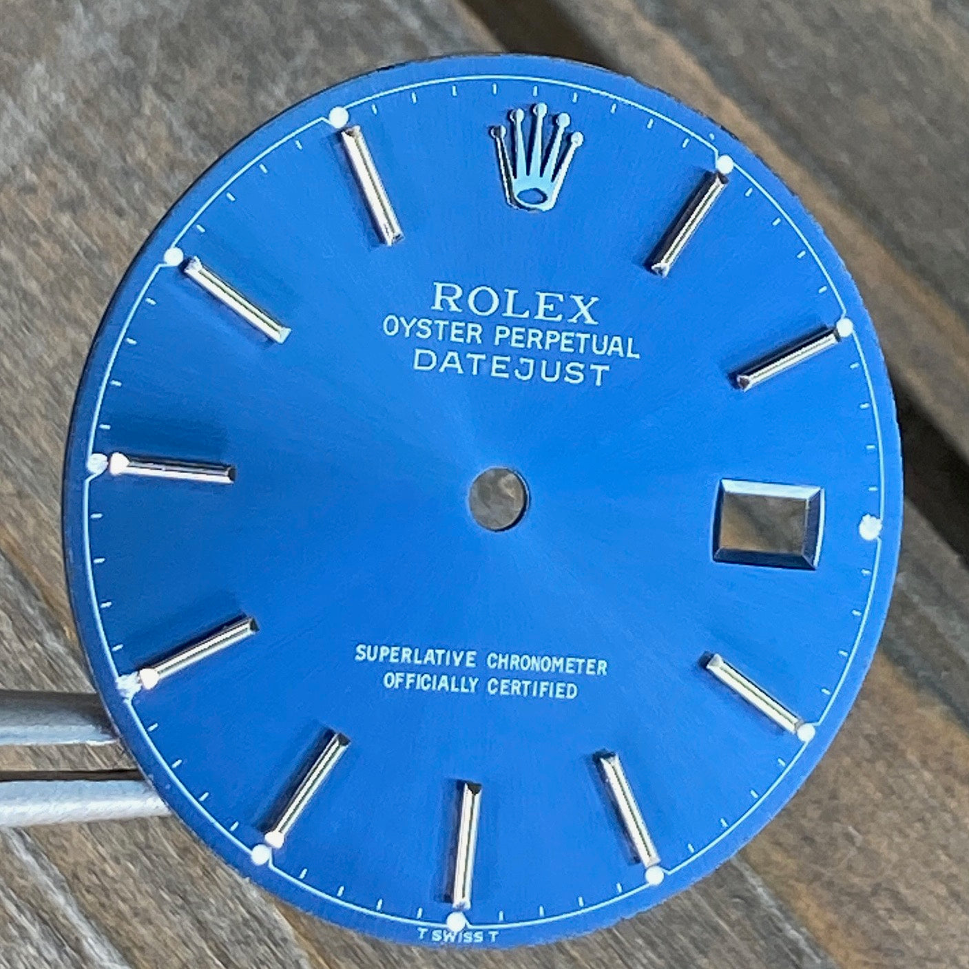 Rolex Rare Datejust Blue Index Dial - luxuriantconcierge
