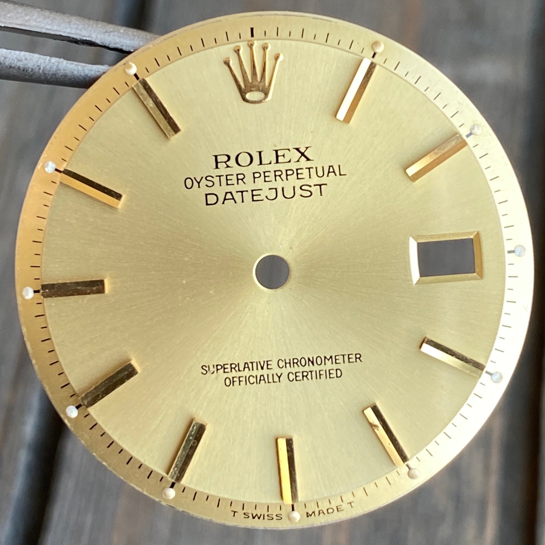 Rolex Datejust Champagne Index Pie-Pan Dial - luxuriantconcierge