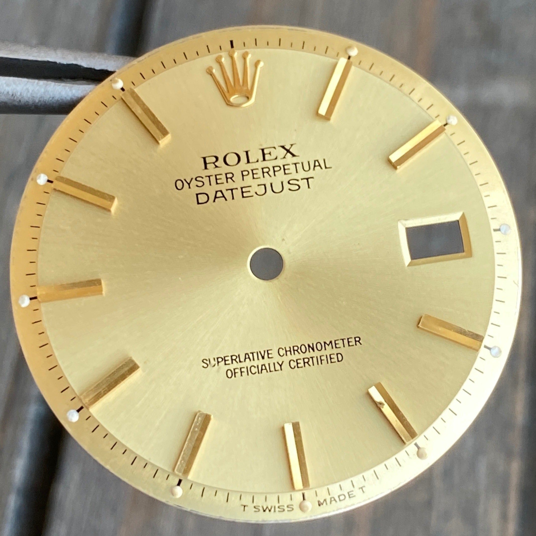 Rolex Datejust Champagne Index Pie-Pan Dial - luxuriantconcierge