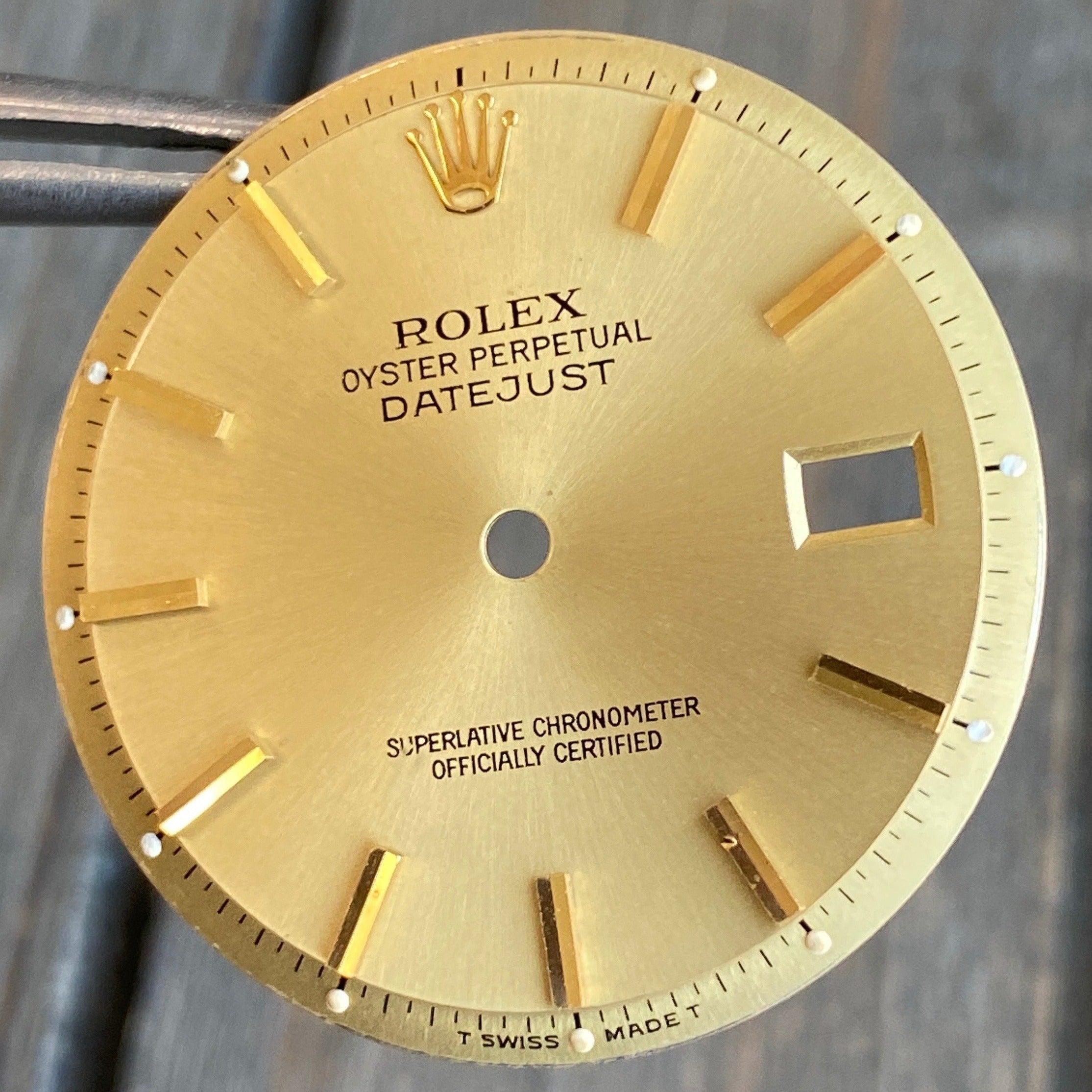 Rolex Datejust Champagne Index Pie-Pan Dial - luxuriantconcierge