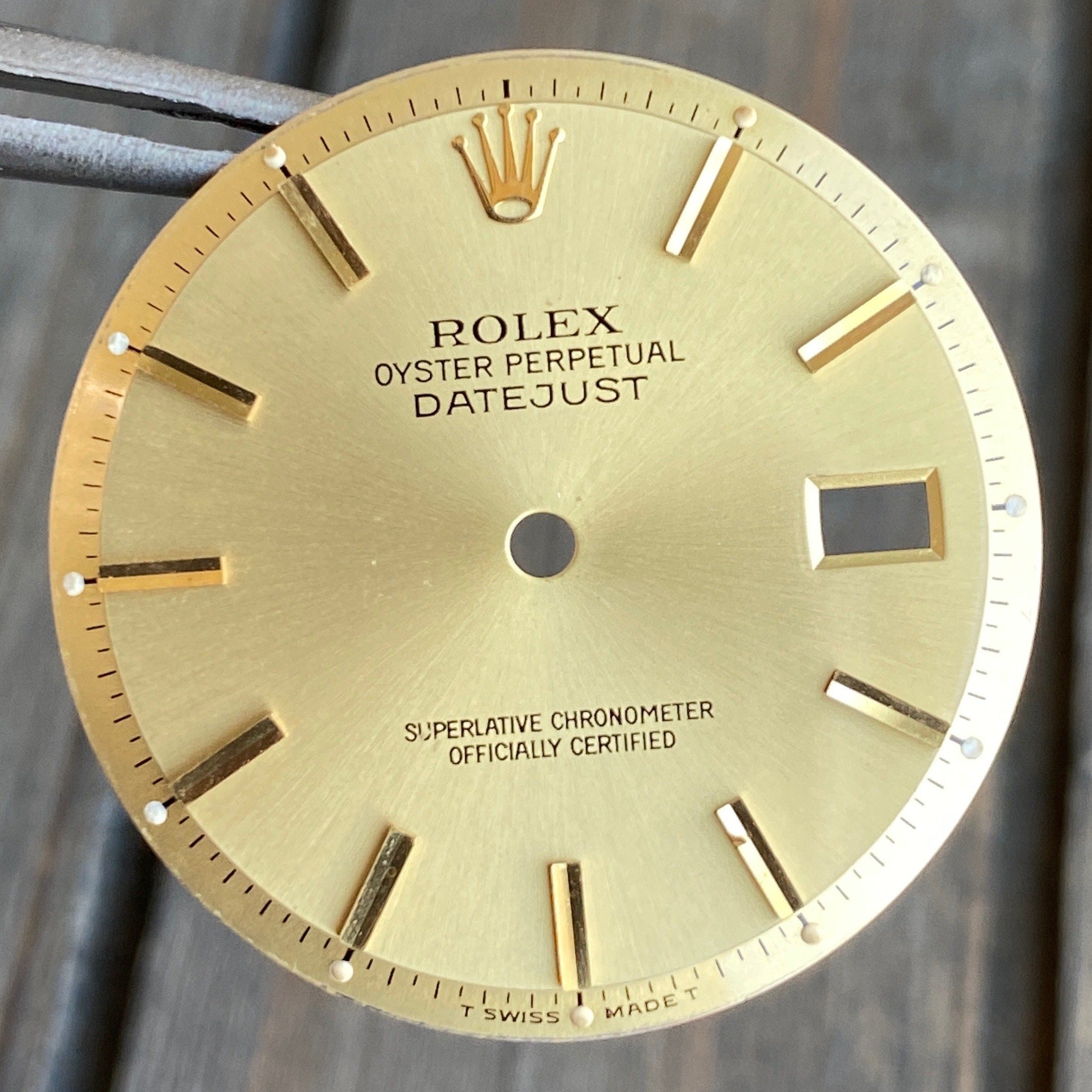 Rolex Datejust Champagne Index Pie-Pan Dial - luxuriantconcierge