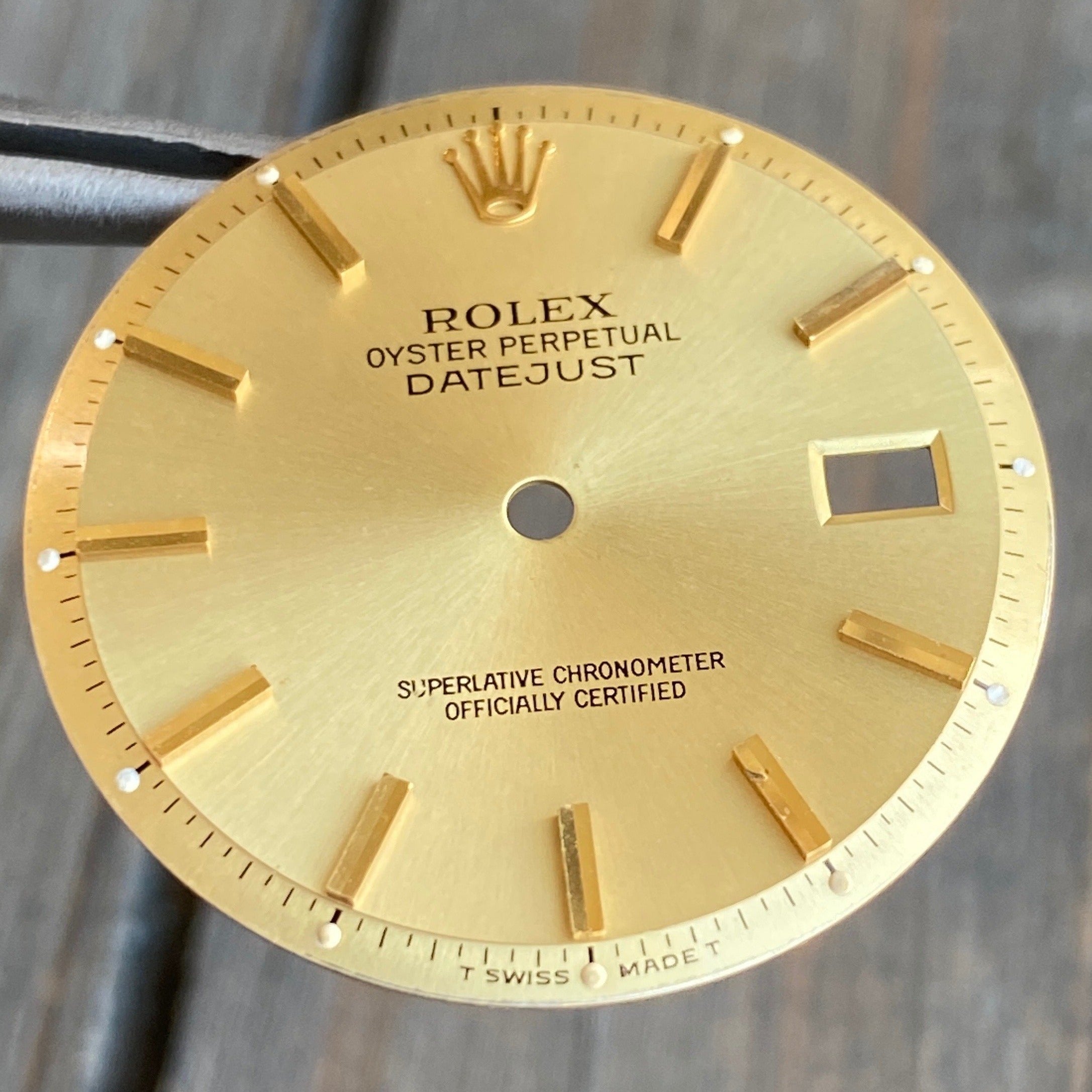 Rolex Datejust Champagne Index Pie-Pan Dial - luxuriantconcierge