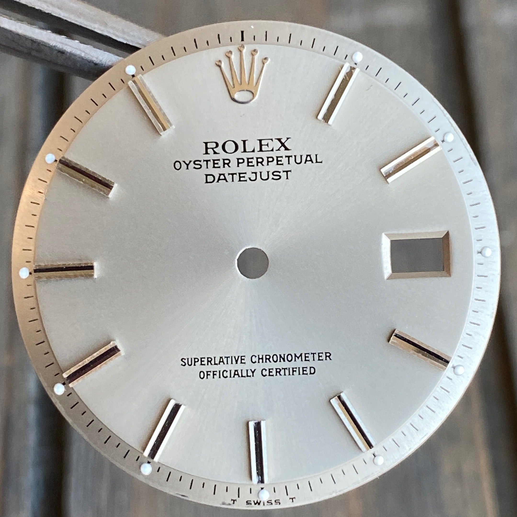Rolex Datejust Grey Index Pie-Pan Dial - luxuriantconcierge