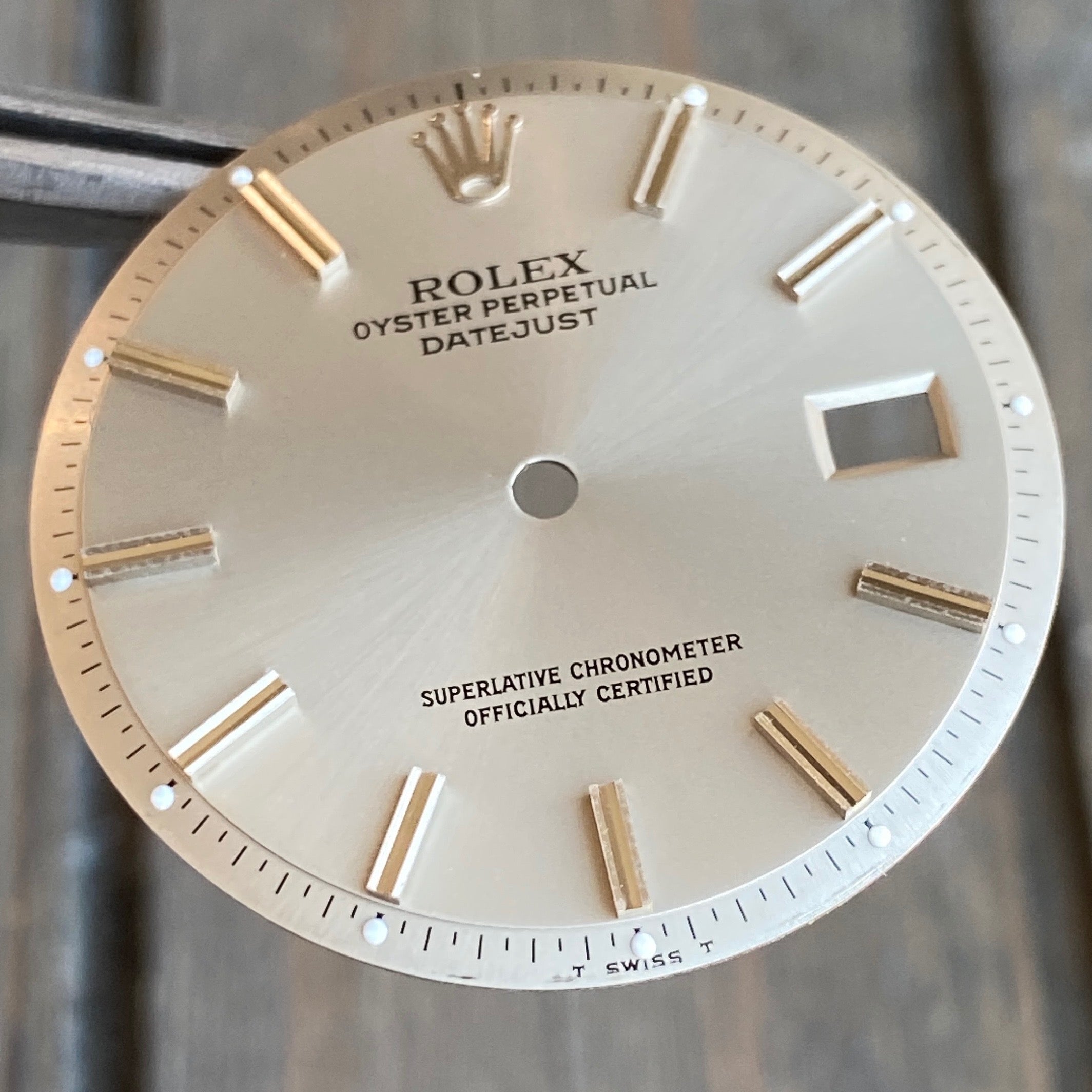 Rolex Datejust Grey Index Pie-Pan Dial - luxuriantconcierge