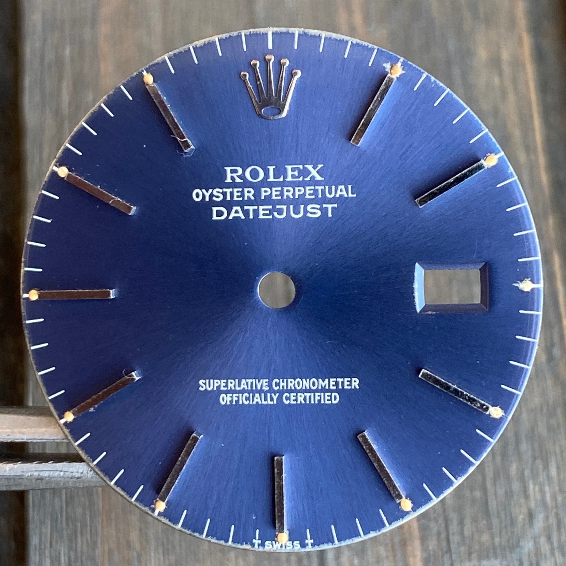 Original Rolex Datejust RARE Bluish-Purple Index Dial 36mm Two-Tone - Quickset Movement - luxuriantconcierge