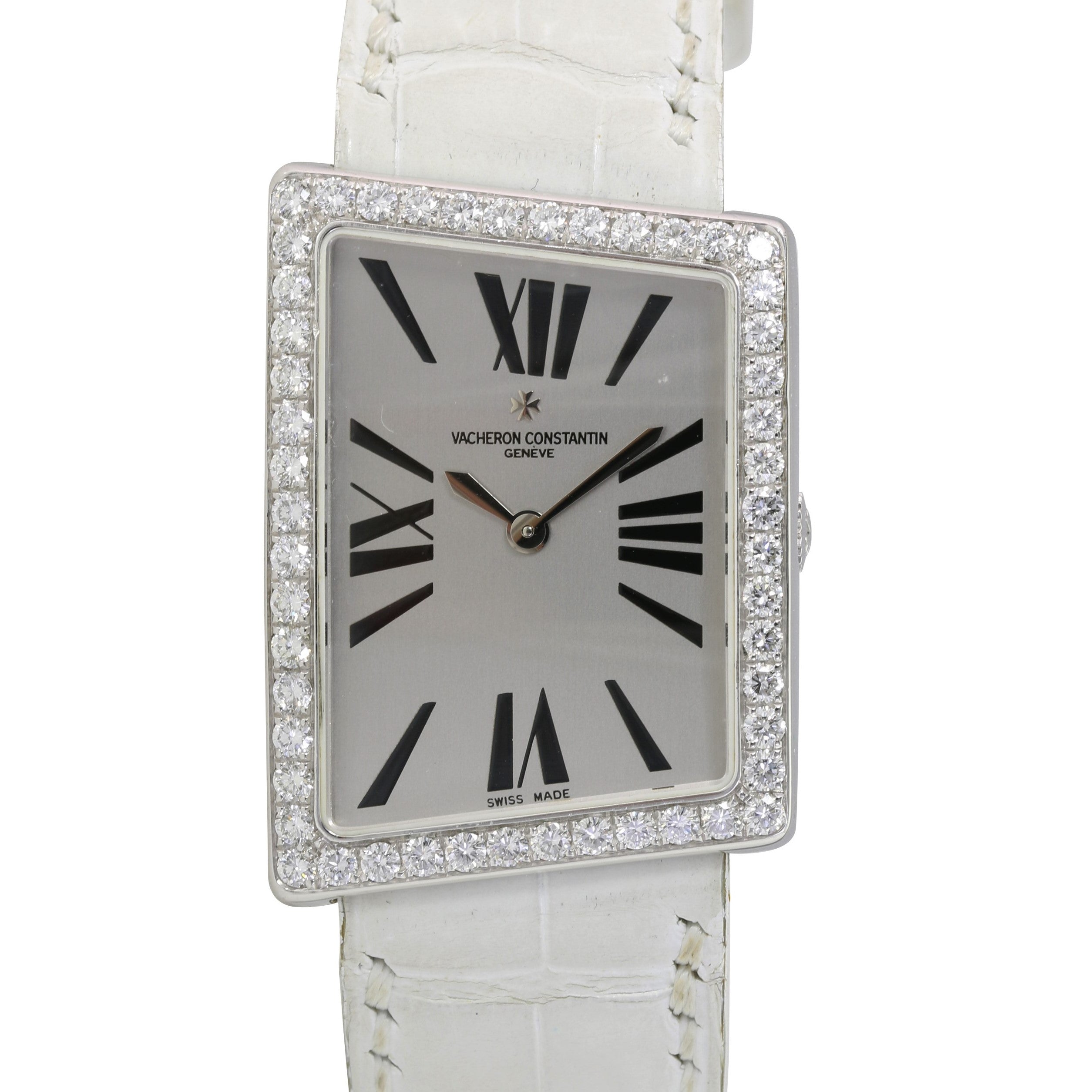 Vacheron Constanin 1972 Assymetrical Ladies Silver Watch - luxuriantconcierge