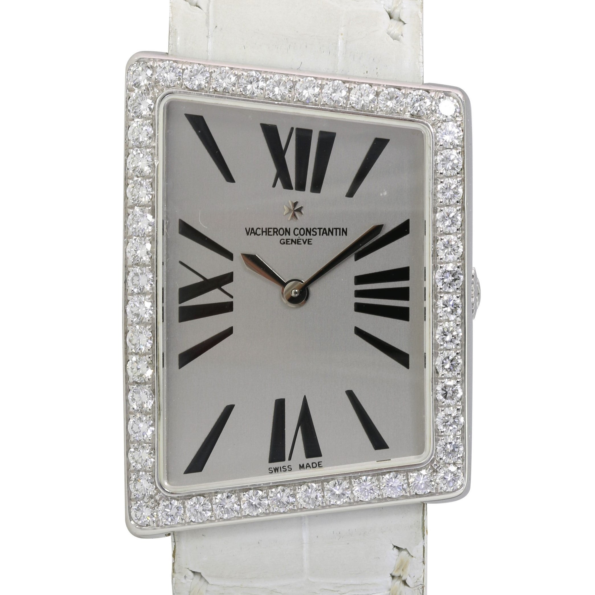 Vacheron Constanin 1972 Assymetrical Ladies Silver Watch - luxuriantconcierge