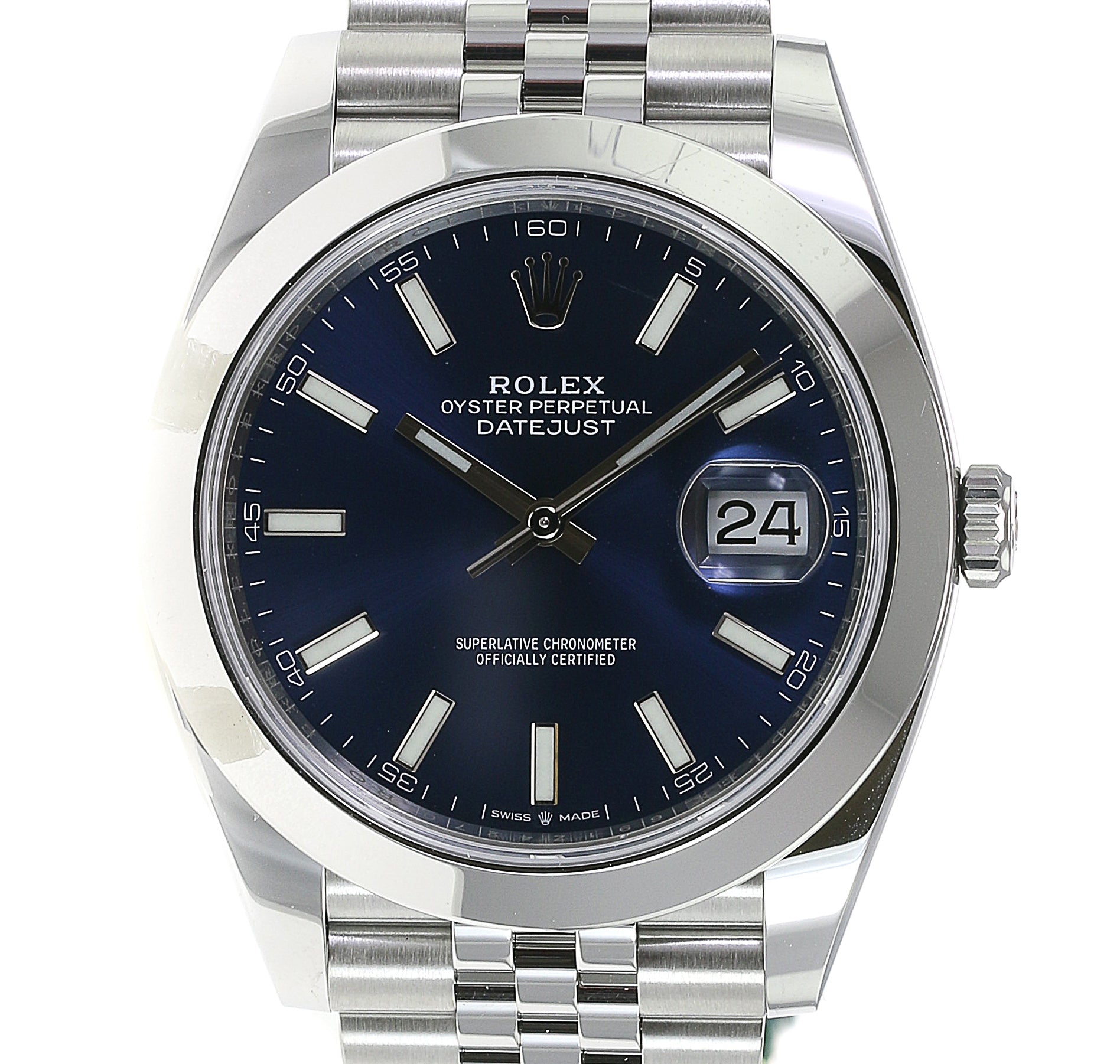 Rolex Datejust II Blue Dial Oyster Band 126300 - luxuriantconcierge