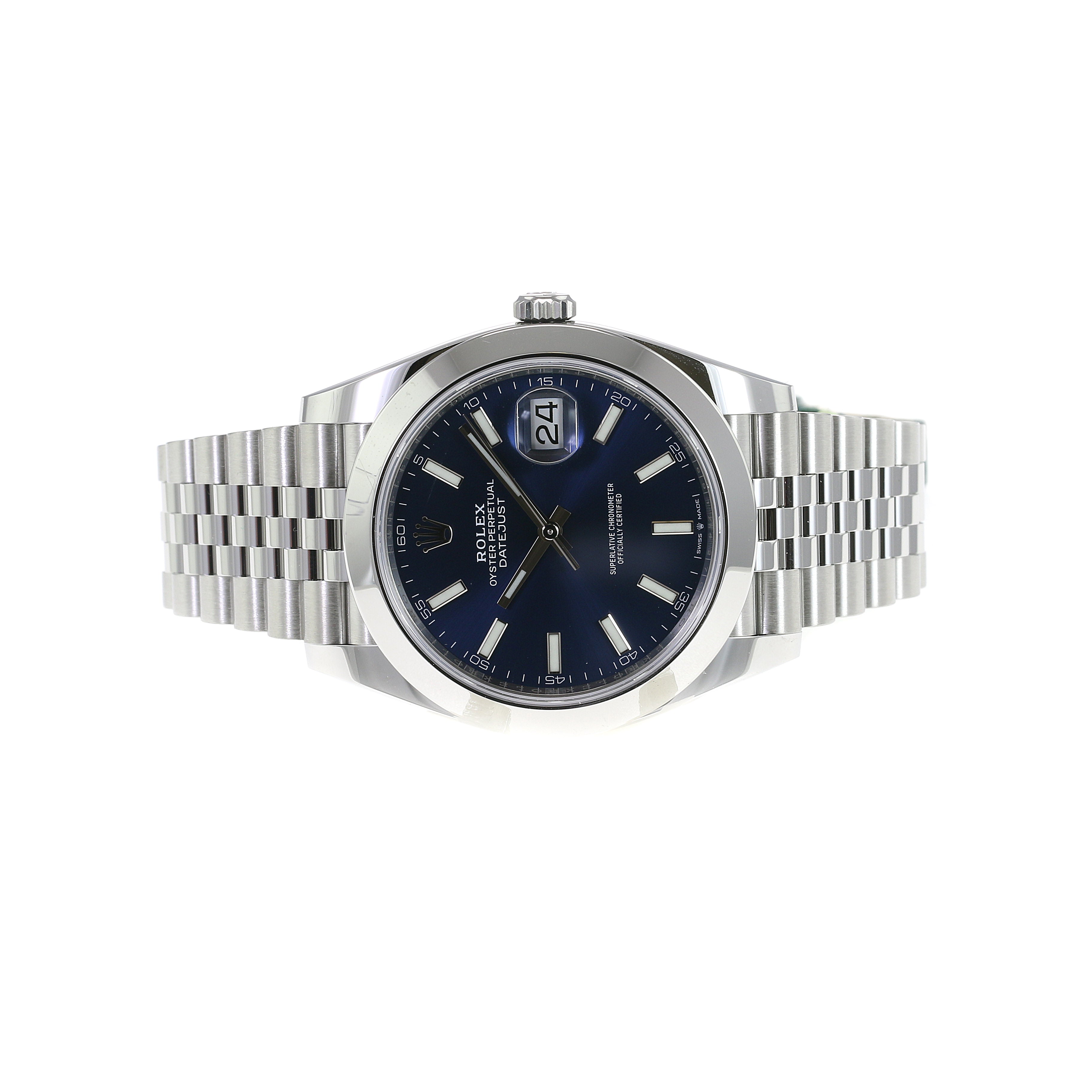 Rolex Datejust II Blue Dial Oyster Band 126300 - luxuriantconcierge