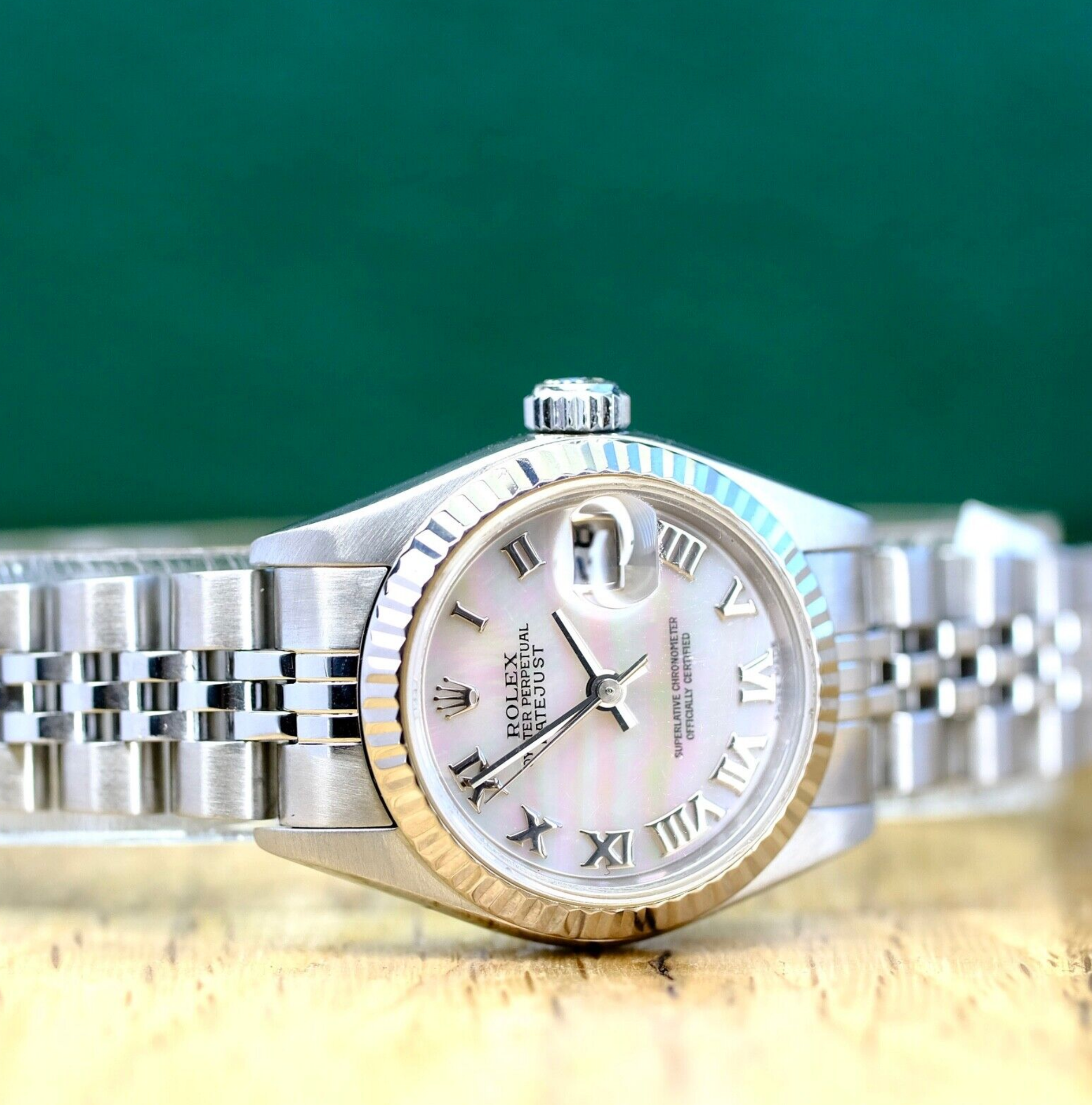 Rolex Ladies Datejust MOP Roman Dial 18KW 79174 Watch - luxuriantconcierge