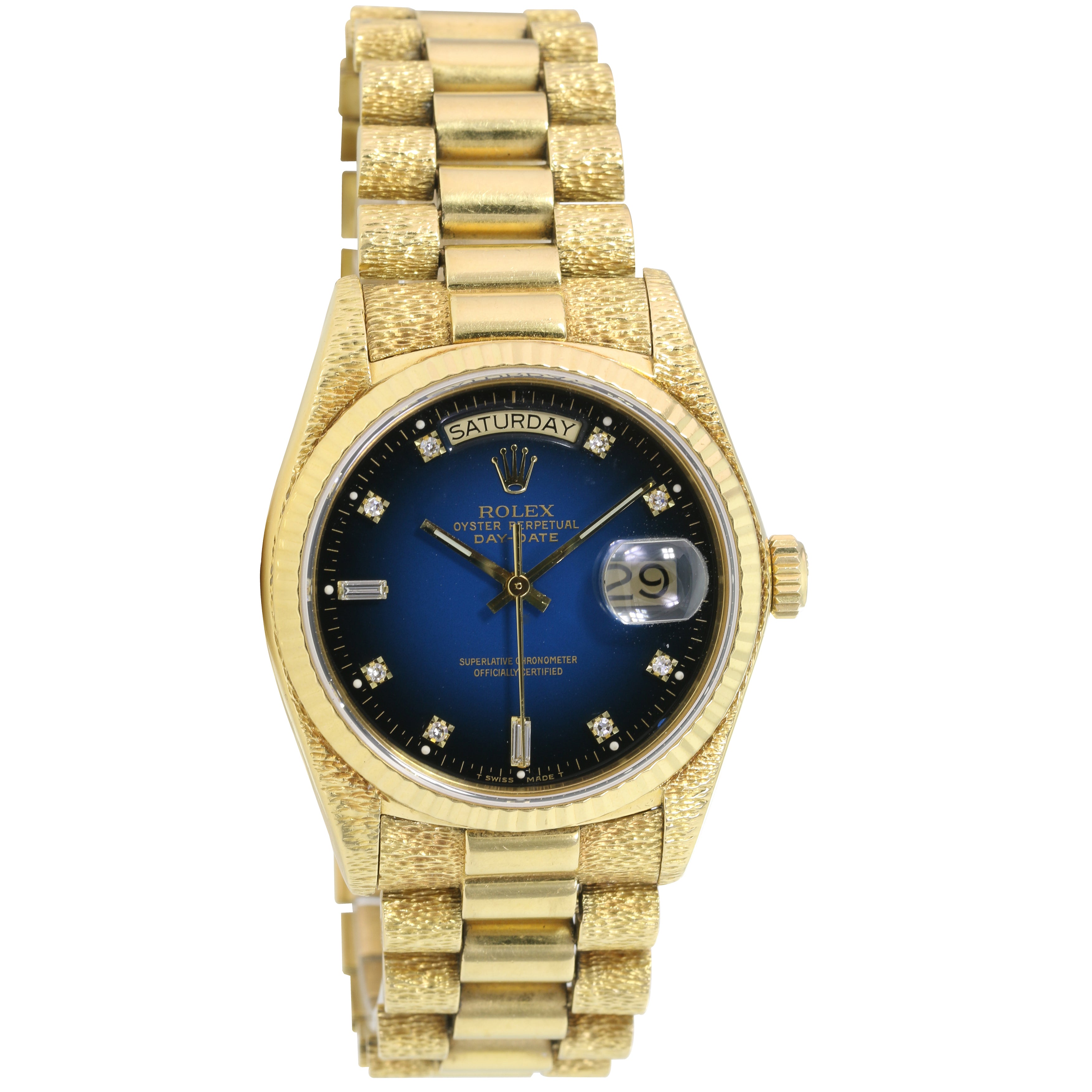 Blue presidential fashion rolex