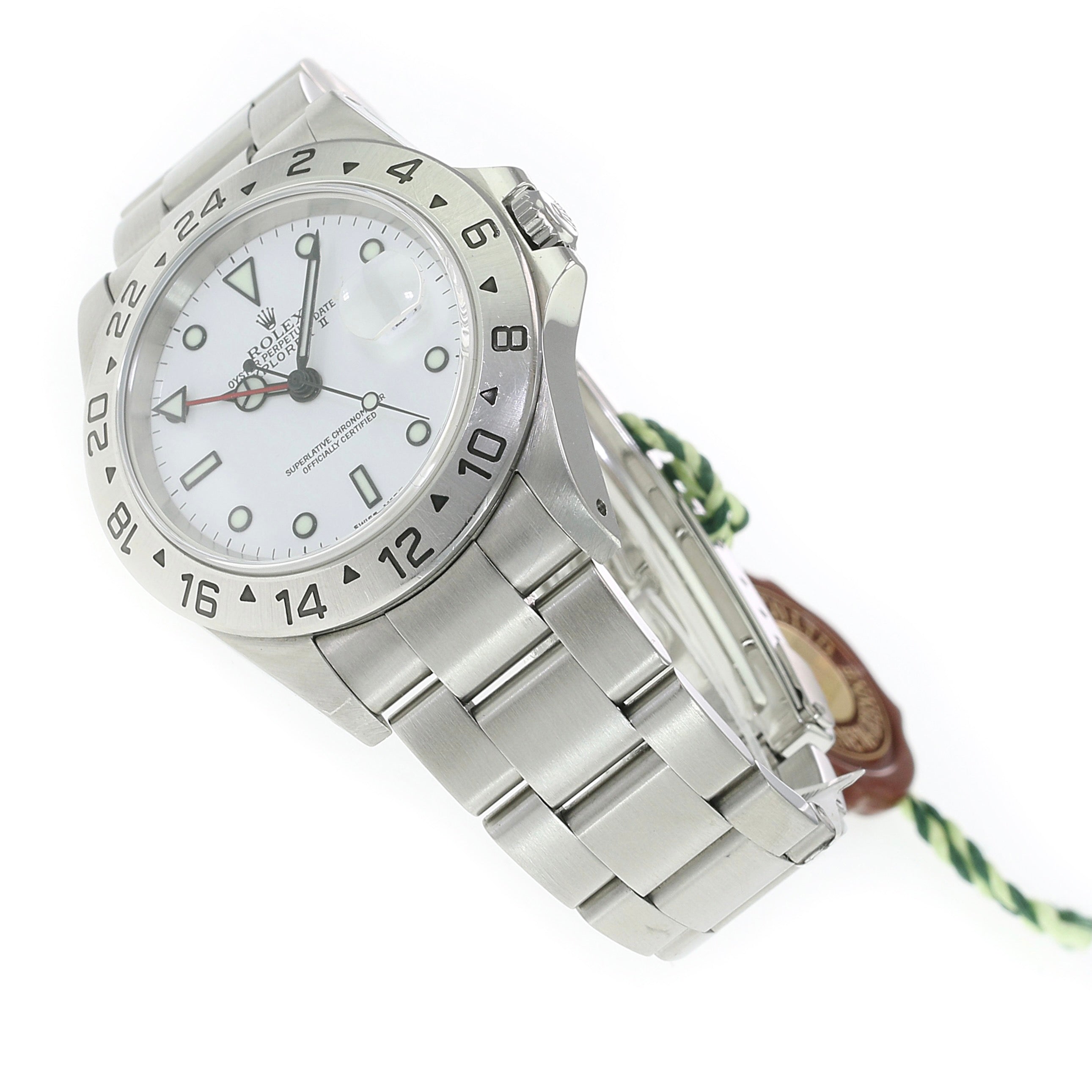 Rolex Explorer II White Dial Watch 16570 - luxuriantconcierge