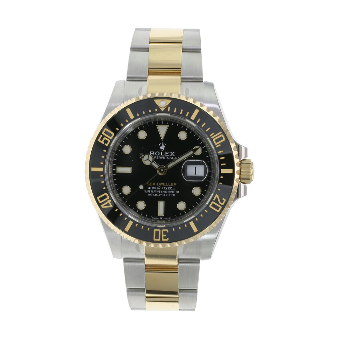 Rolex Sea-Dweller Black Dial Oyster Band 126603 - luxuriantconcierge