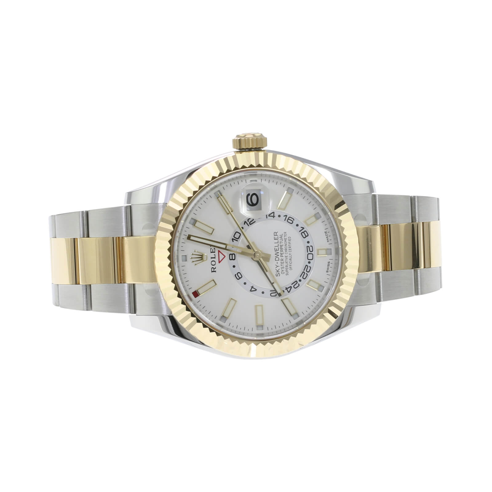 Rolex Sky-Dweller White Dial Oyster Band 326933 - luxuriantconcierge