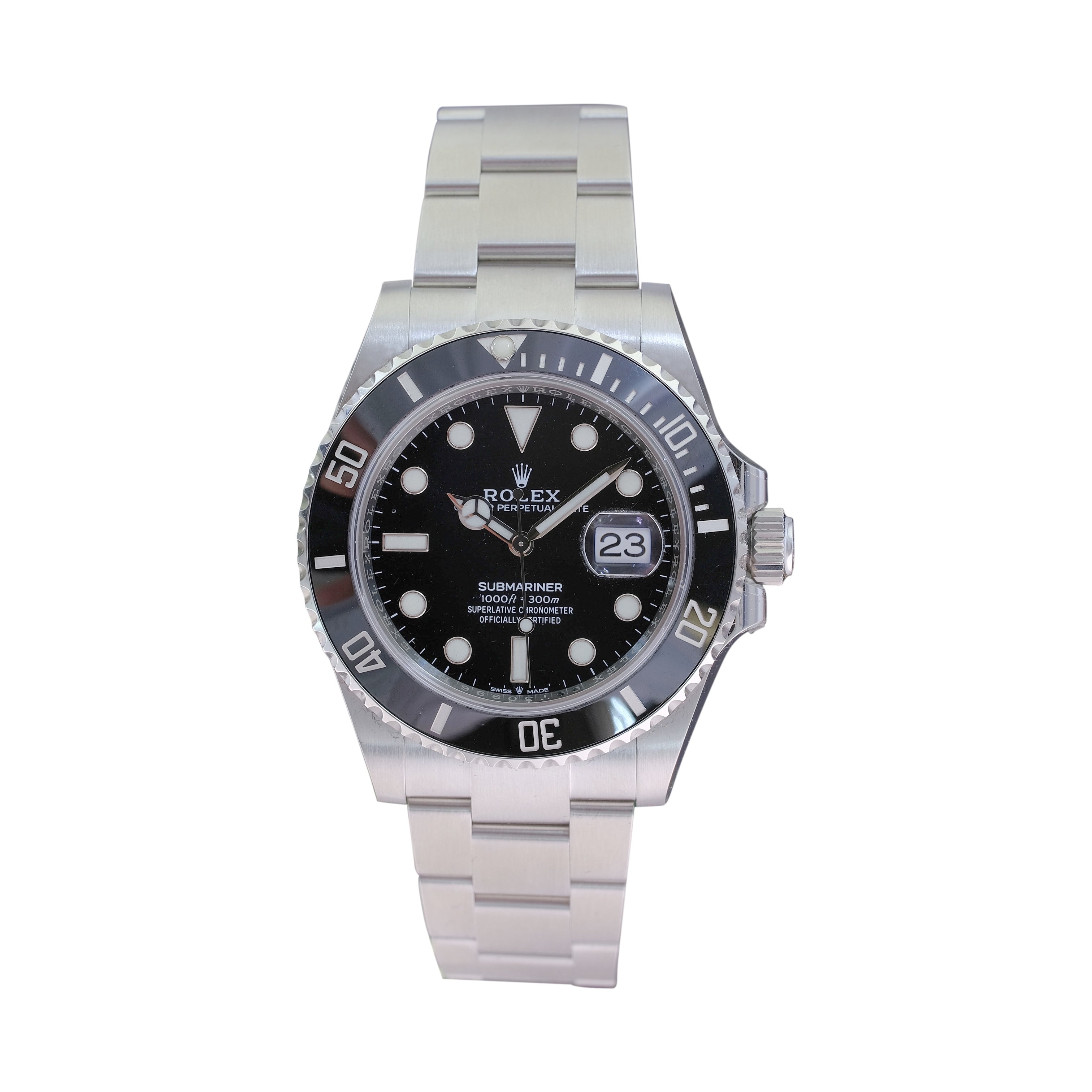 Rolex Submariner Black Dial  Oyster Band 126610 - luxuriantconcierge