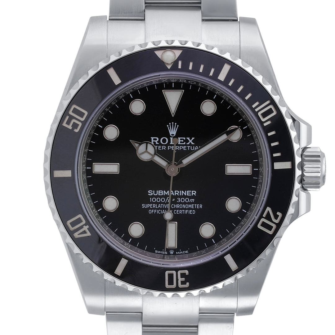 Rolex Submariner Steel Black Dial Oyster Band 124060 - luxuriantconcierge