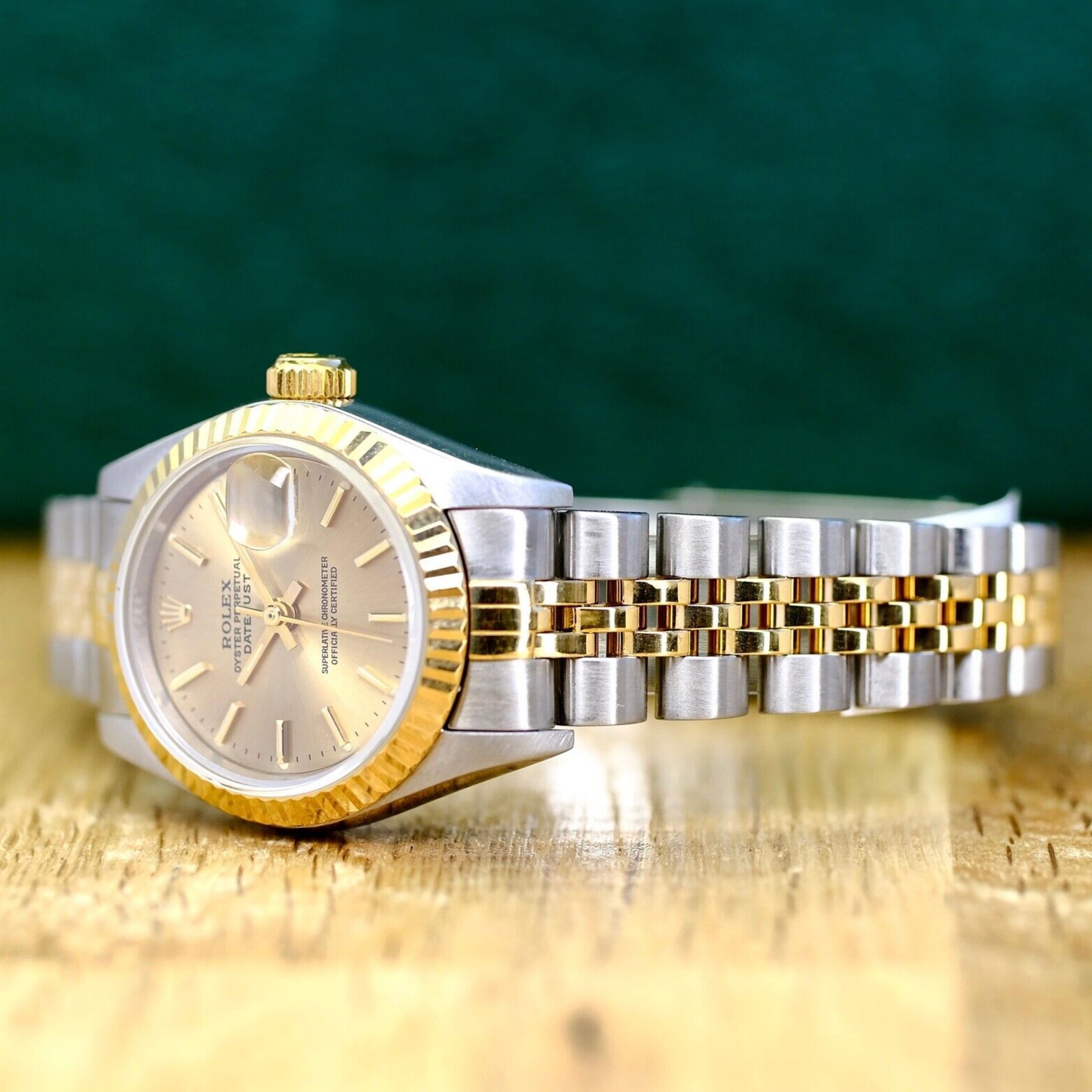 Rolex Womens Datejust Two-tone Champagne Index 69173 All Original Watch - luxuriantconcierge