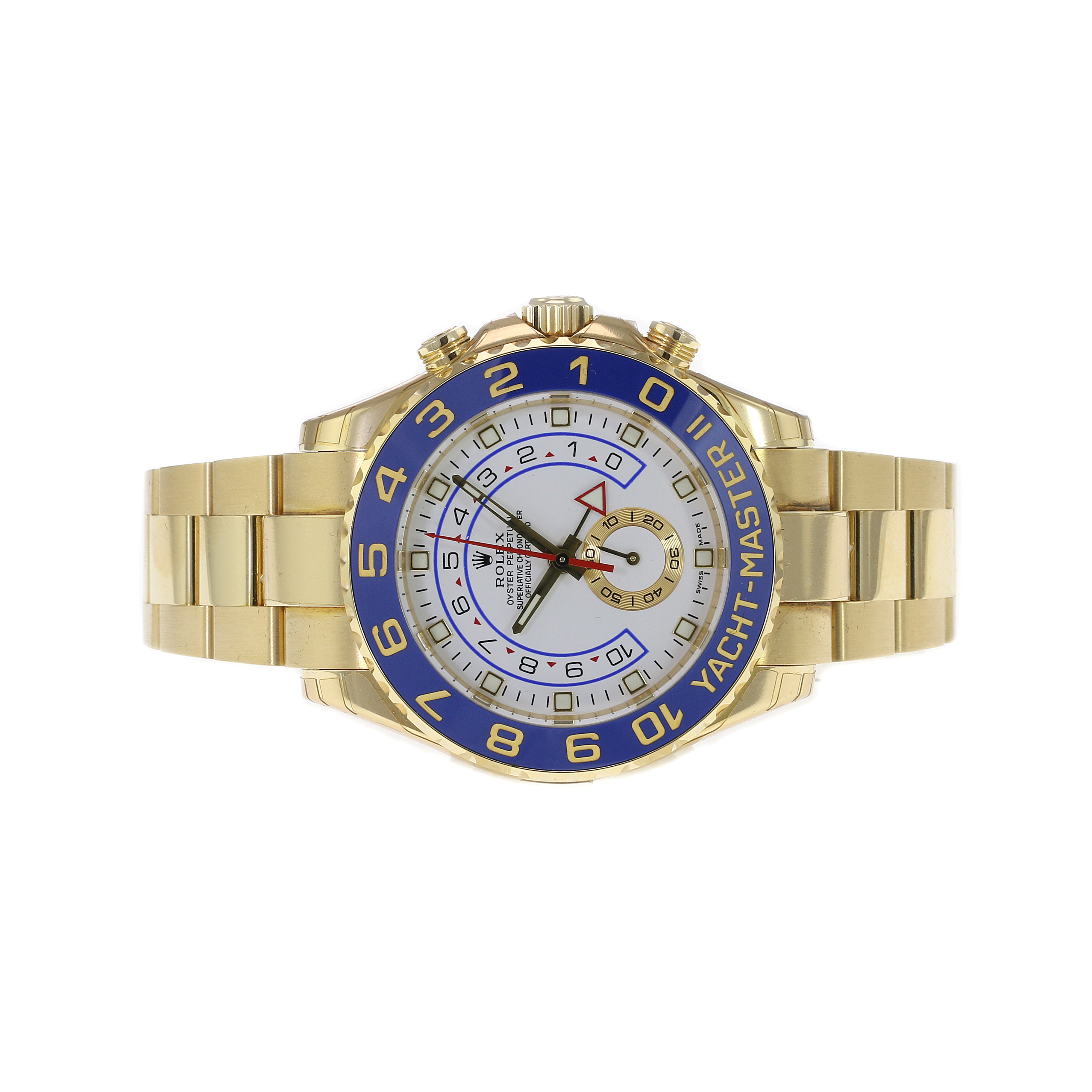 Rolex Yacht-Master II White Dial Oyster Band 116688 - luxuriantconcierge