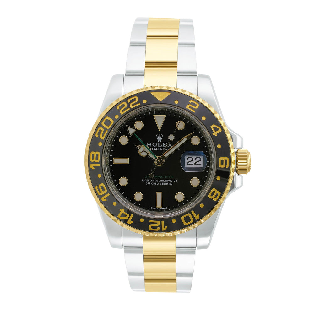 Rolex GMT-Master II Black Dial Oyster Band 116713 - luxuriantconcierge