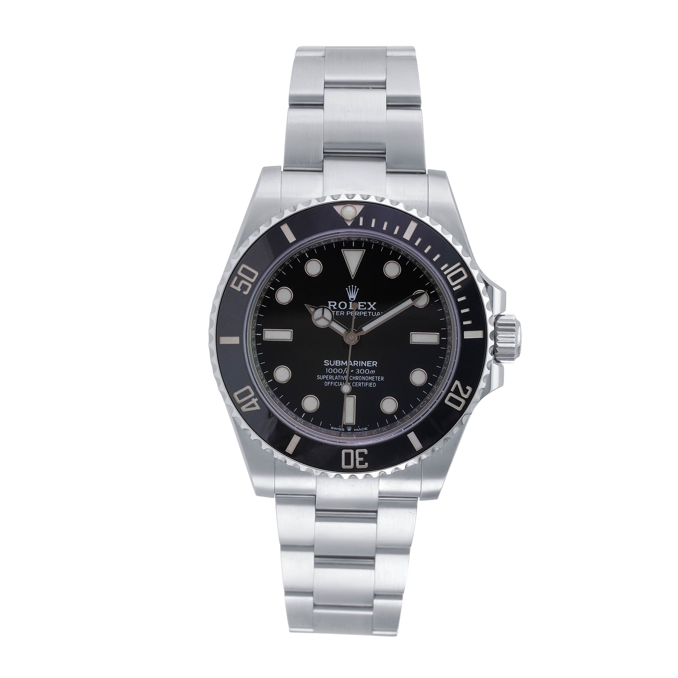 Rolex Submariner Steel Black Dial Oyster Band 124060 - luxuriantconcierge