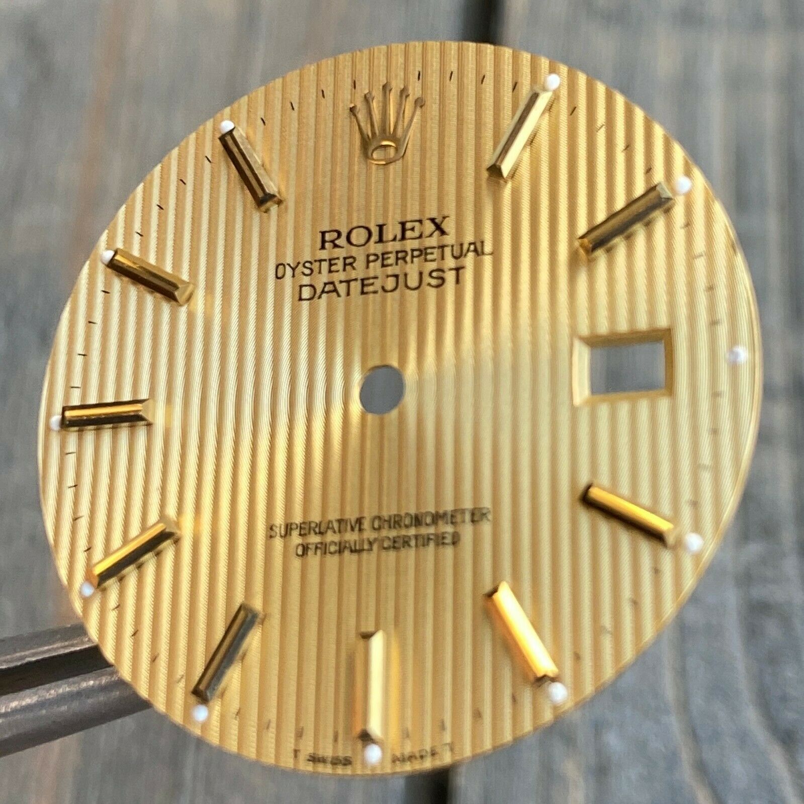 Vintage Original Rolex Champagne Linen Dial 36mm 16013 16233 16203 100% Original - luxuriantconcierge