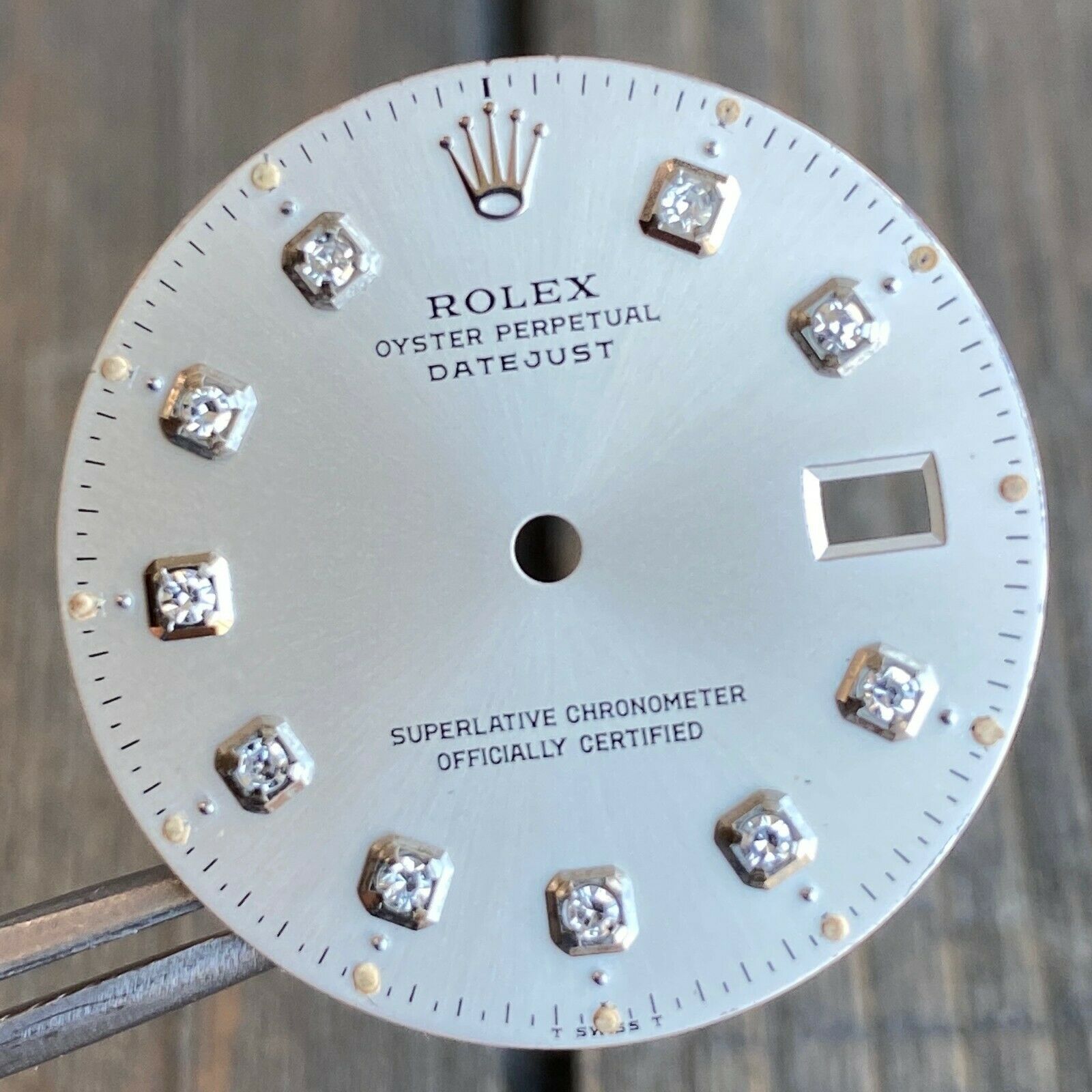 Rolex Datejust Steel Silver Diamond Dial 36mm - 100% Original - luxuriantconcierge