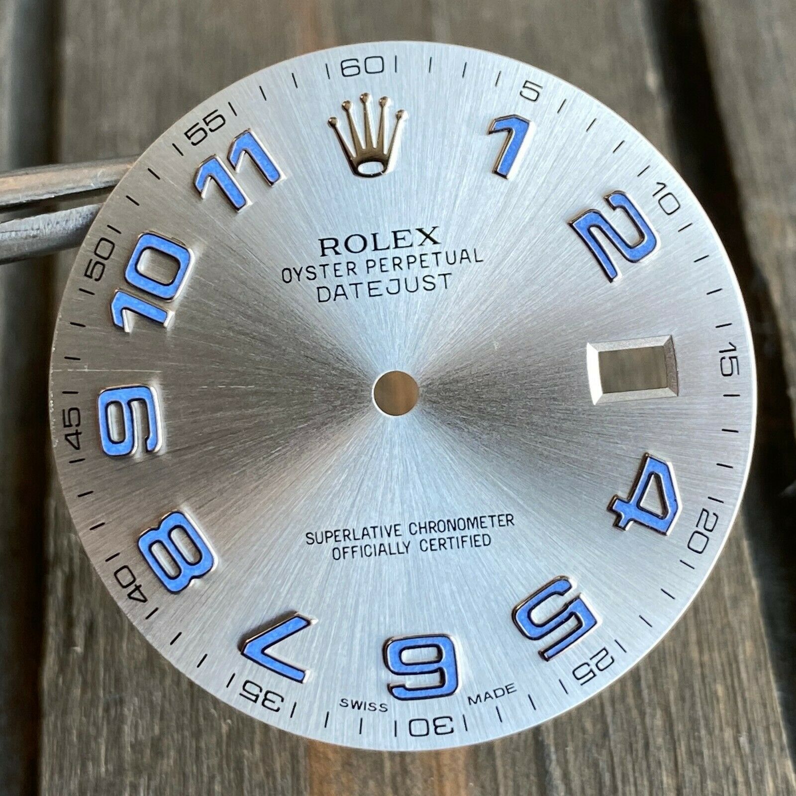 Rolex Datejust II Steel Silver Blue Arabic Luminous Dial 41mm 116300 116334 - luxuriantconcierge