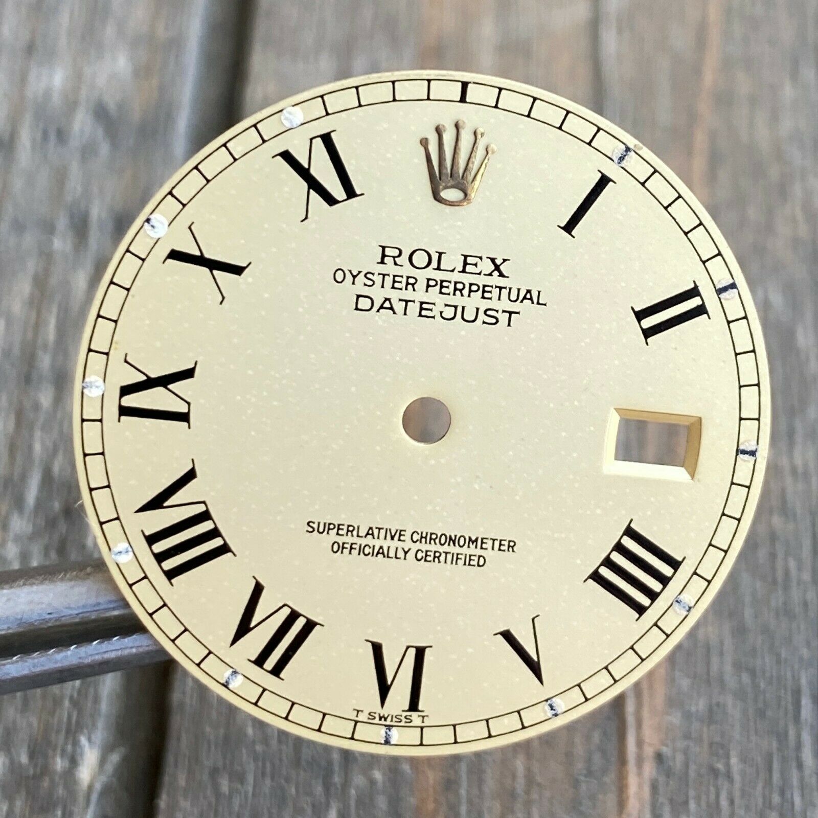 Vintage Original Rolex Champagne "Buckly" Dial Roman Numeral Hour Marker 36mm - luxuriantconcierge