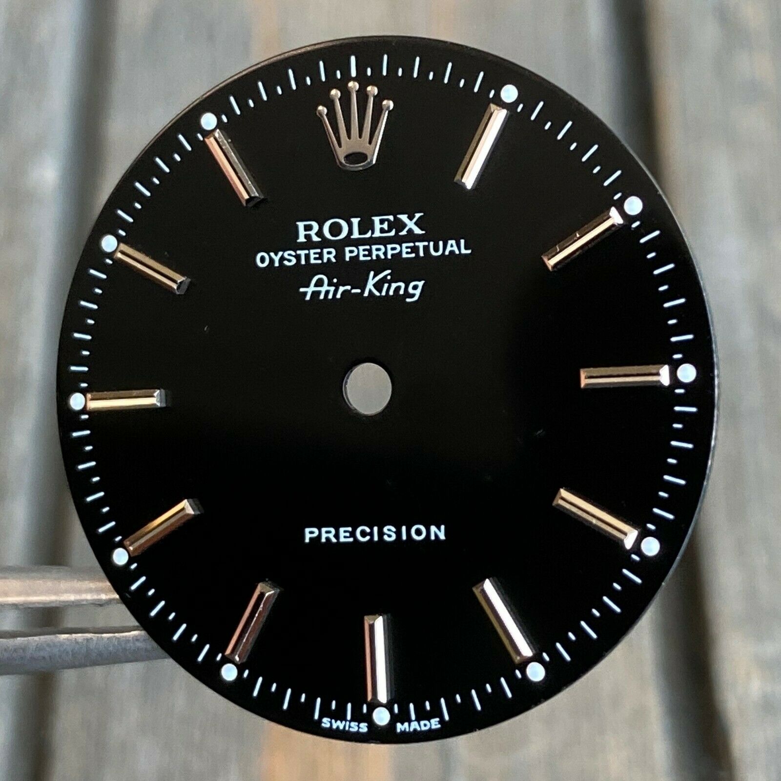 Rolex Air-King Stainless Steel Black Index Dial - 100% Original - luxuriantconcierge