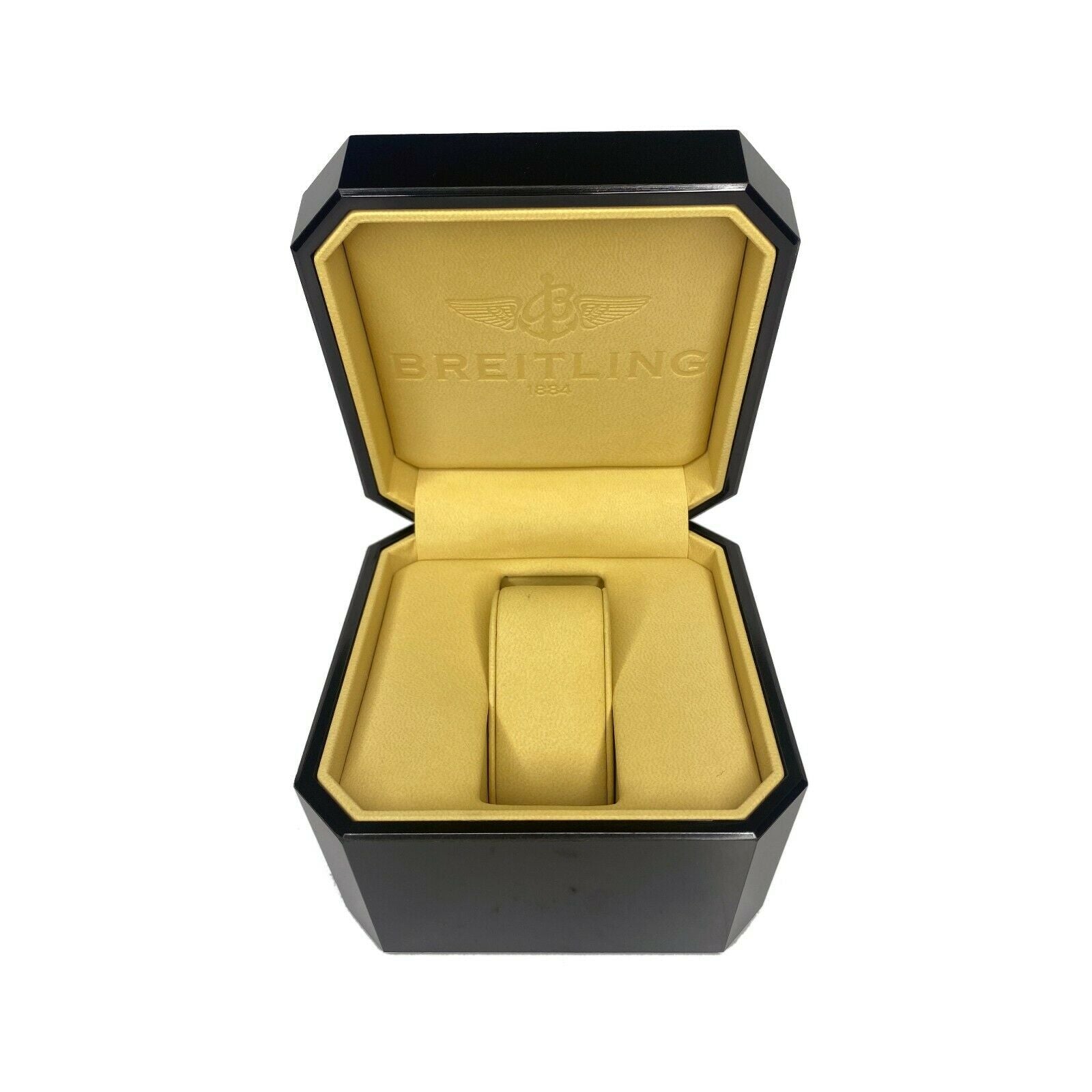 Breitling Chronomat Evolution black watch box with pillow and outer box - luxuriantconcierge