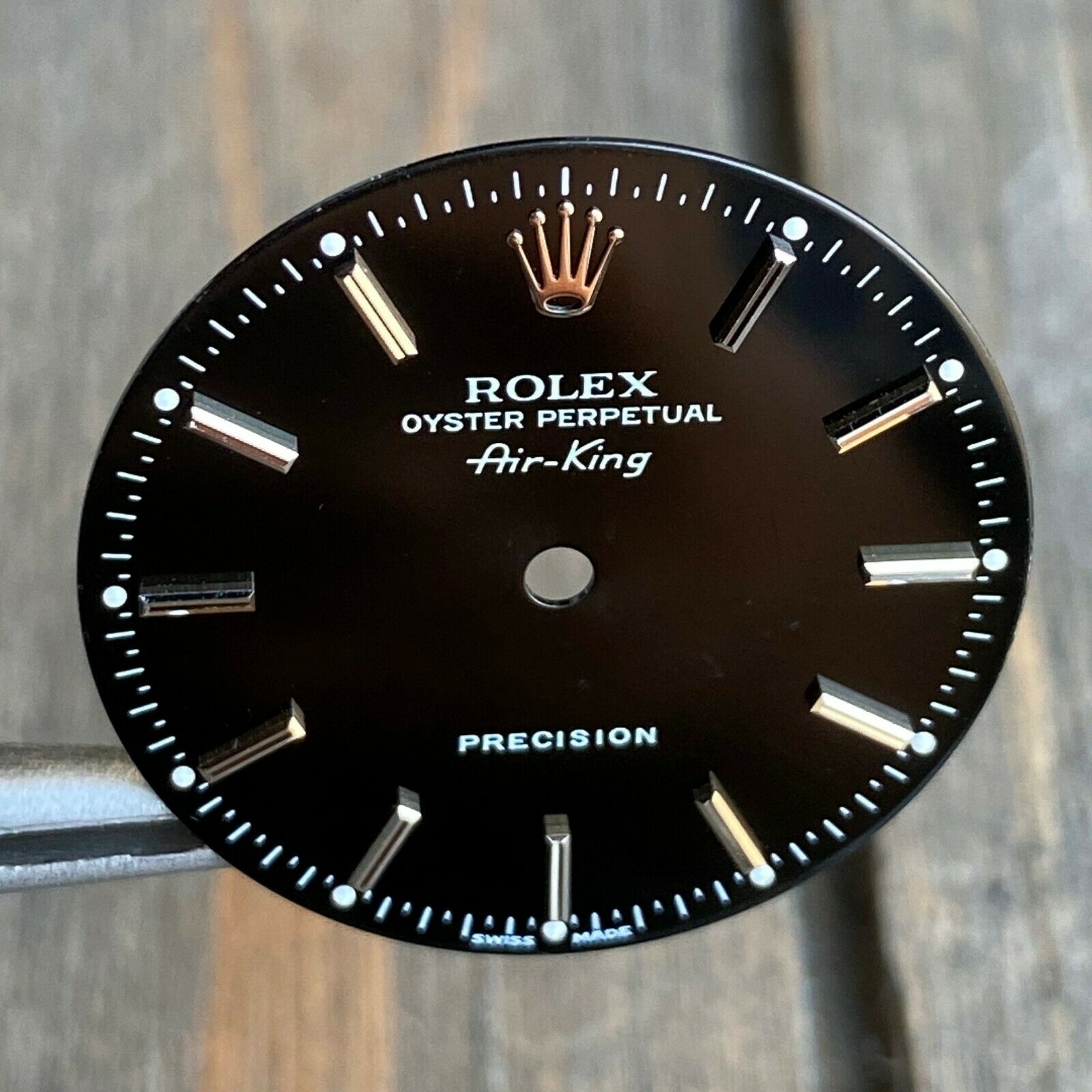 Rolex Air-King Stainless Steel Black Index Dial - 100% Original - luxuriantconcierge