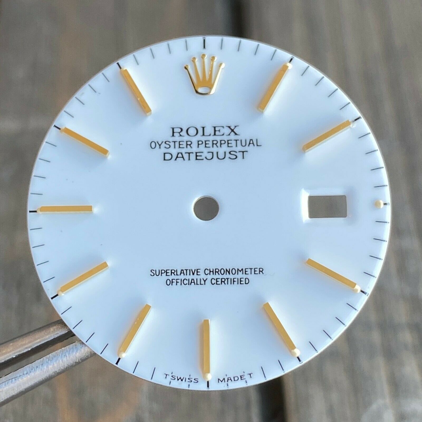 Original Rolex RARE White Ceramic Index Marker Dial Two-Tone 36mm - luxuriantconcierge