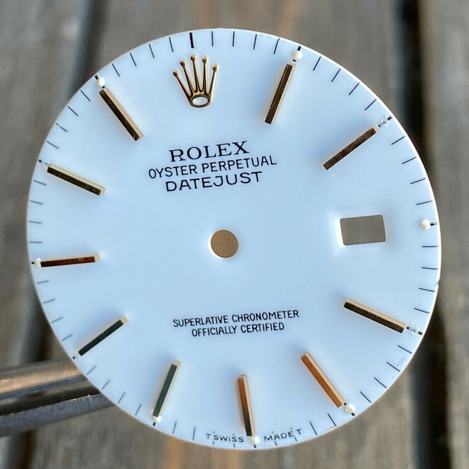 Original Rolex White Dial Index Marker 36mm 16013 16233 16203 - luxuriantconcierge