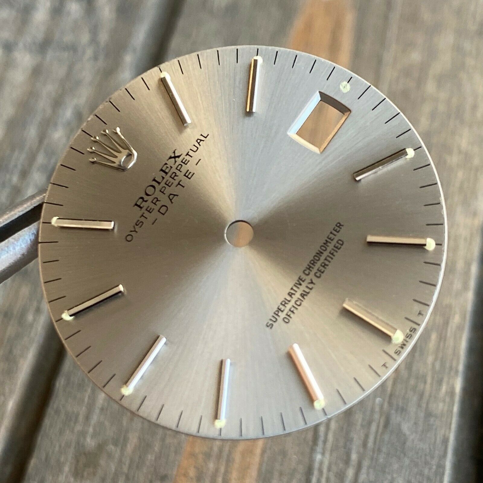 Original Rolex Mens Date Size 34mm Silver Index Dial 34mm 15000 - luxuriantconcierge