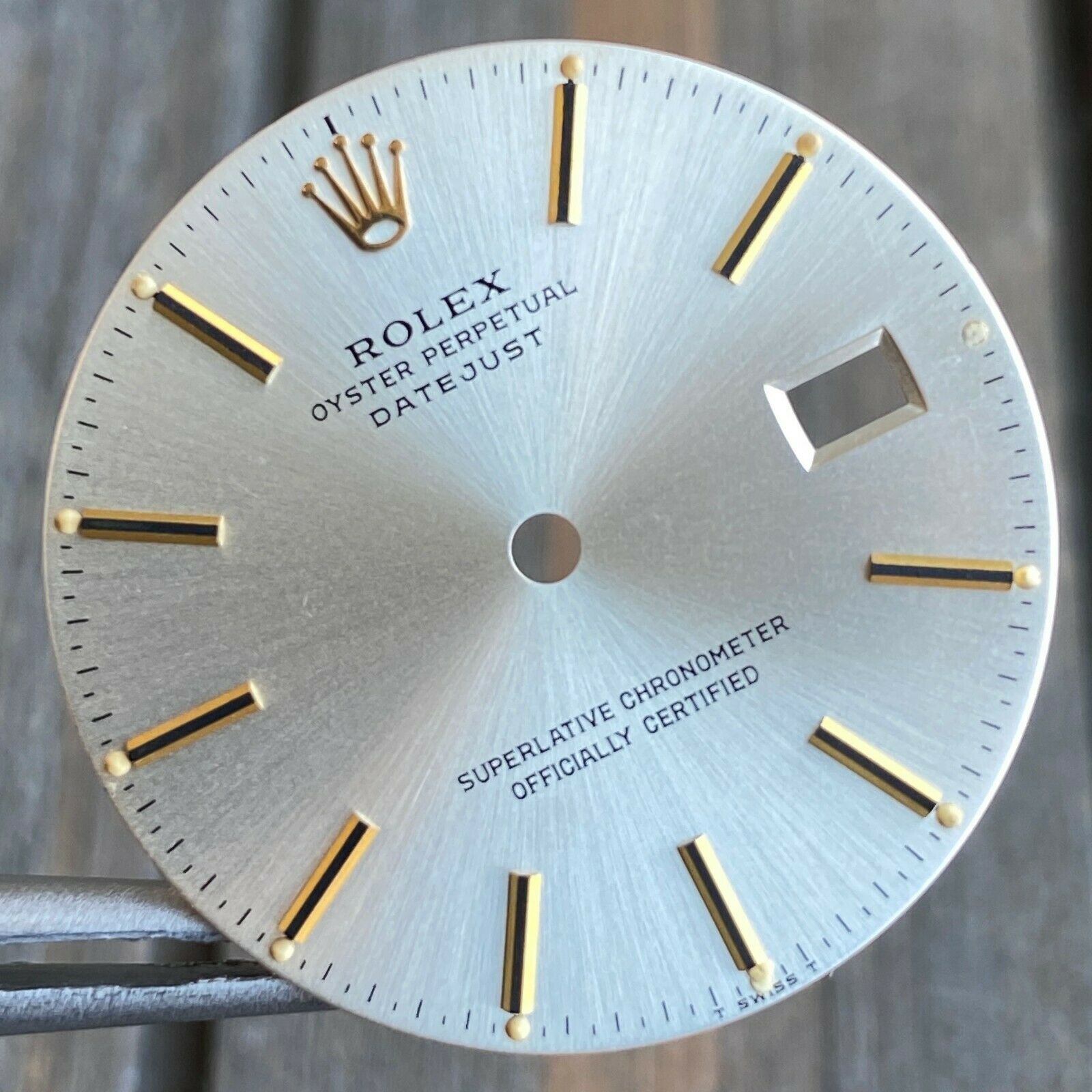 Original Rolex Datejust Two-Tone Silver Index Dial 36mm 16013 16233 16203 - luxuriantconcierge